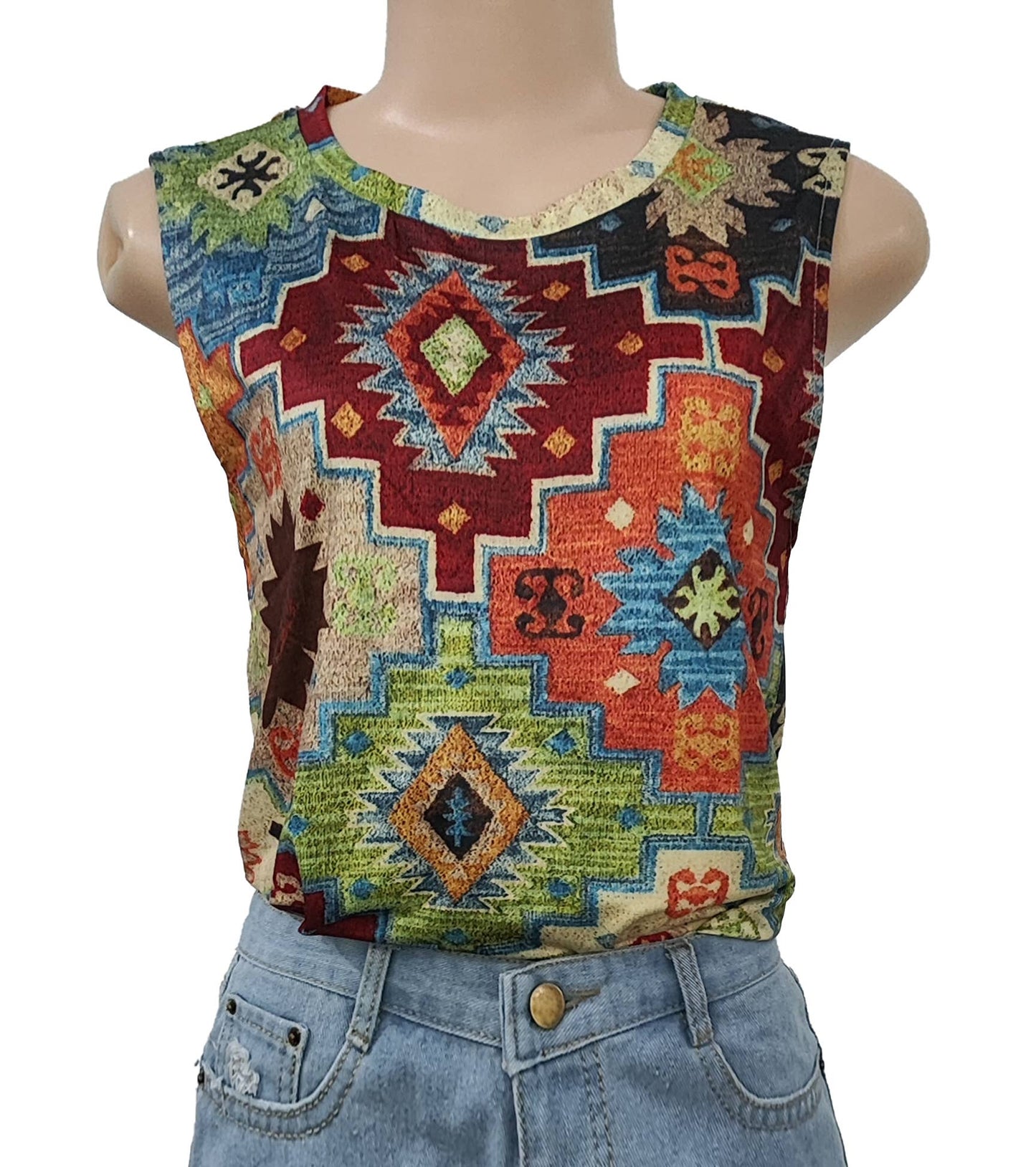 Cowboy Rodeo Western Graphic Tank Top