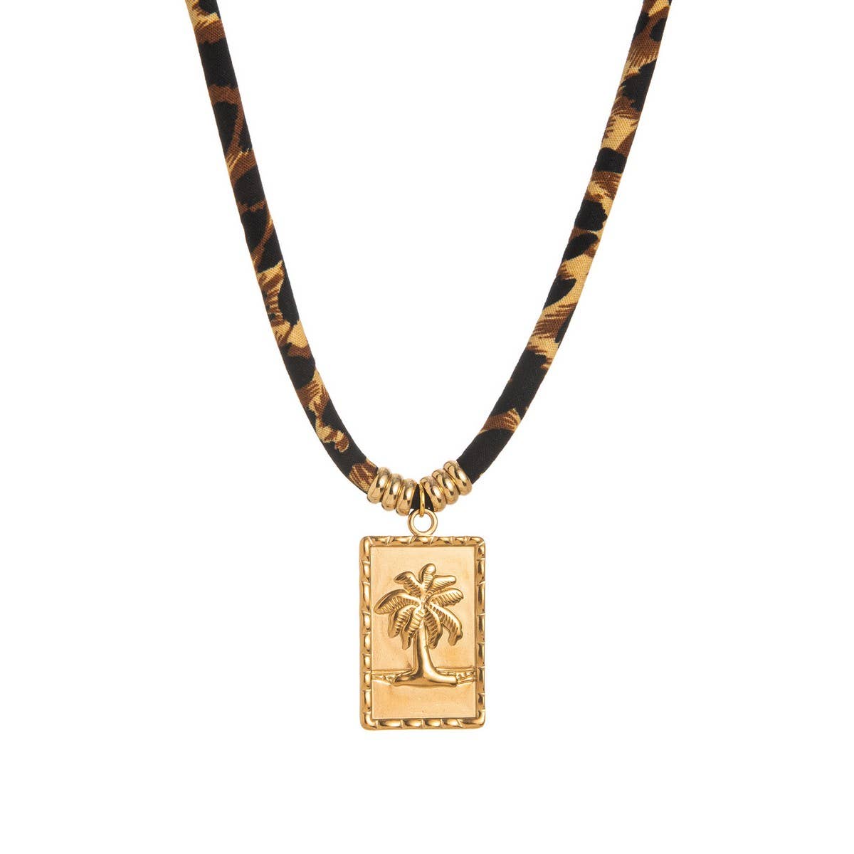 Leopard Velvet Cord Necklace – Bold Fall Statement_CWMM6954