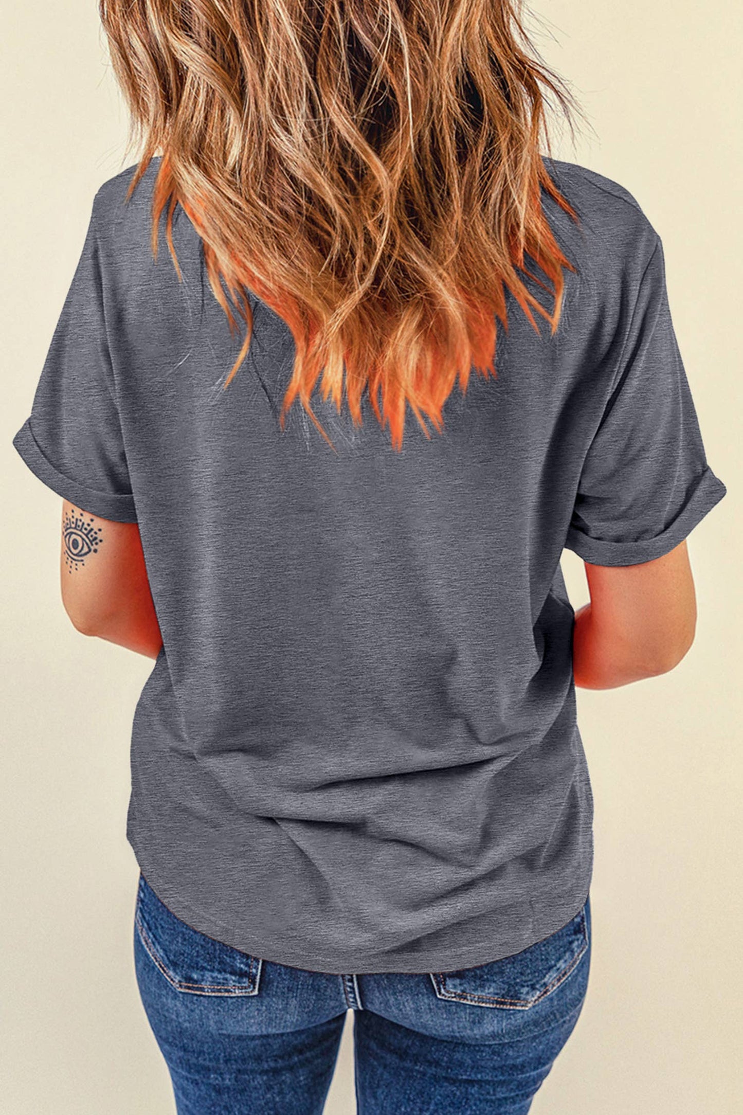 Sequin Rugby Football Patch Graphic T Shirt | S-3XL