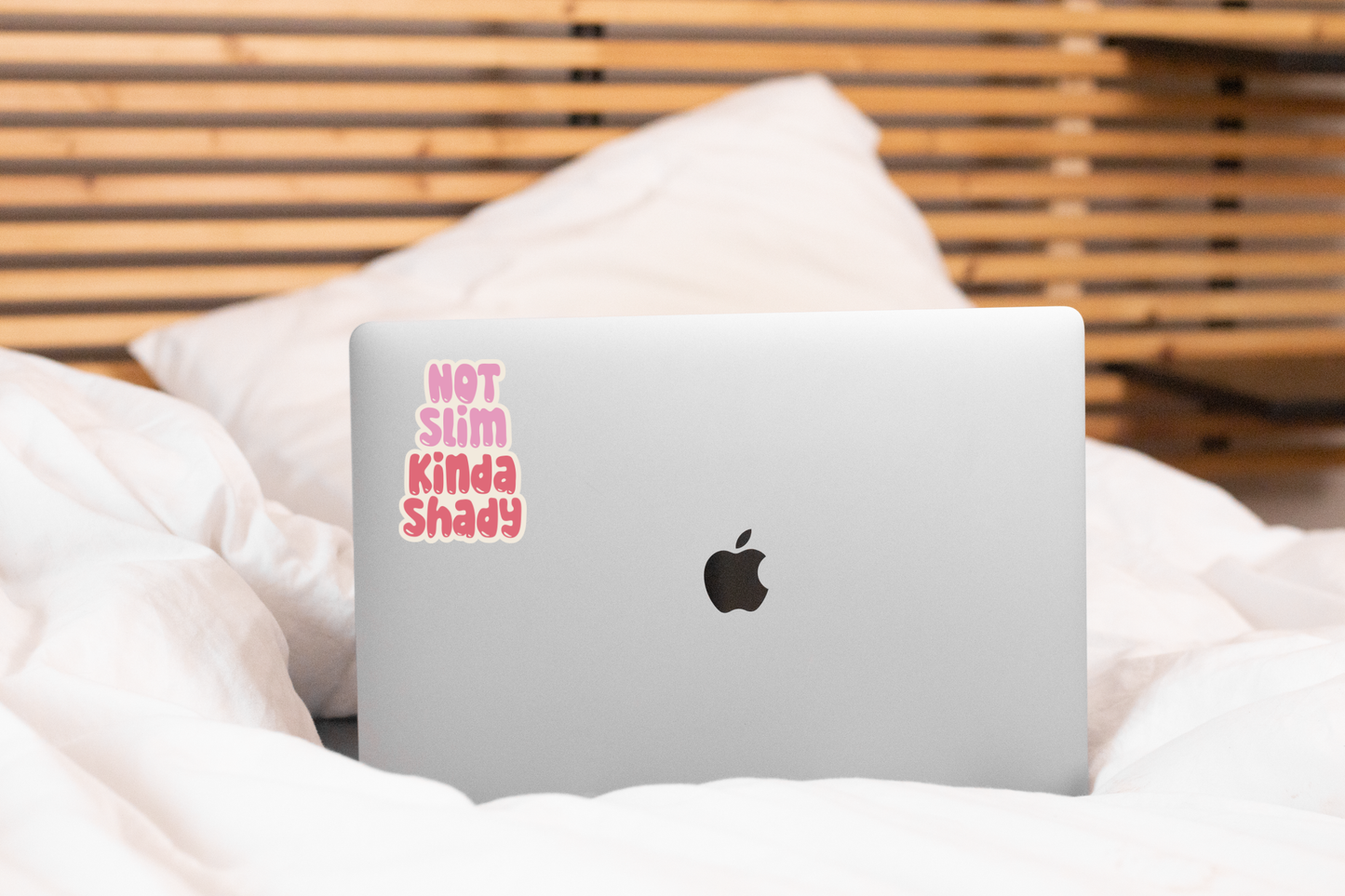 Not Slim Kinda Shady Sticker - snarky, sarcastic, funny