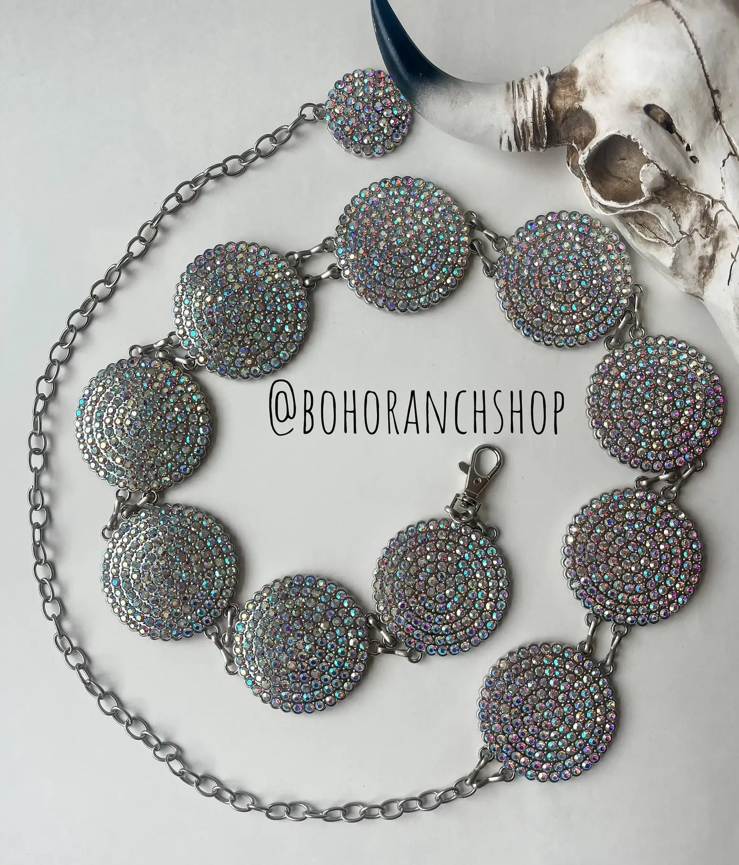 Bling Statement Western Chain Belt