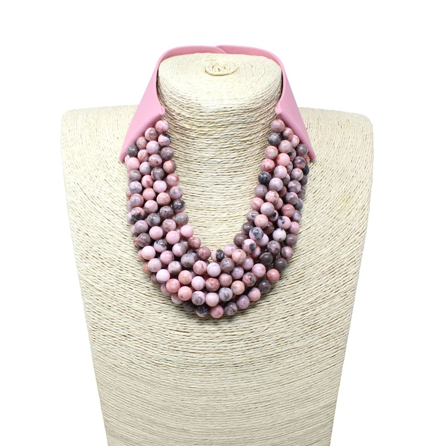 Natural Stone Statement Necklace
