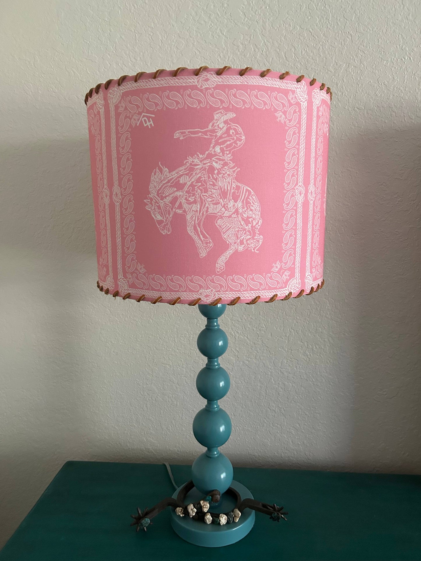 Lampshade Bandana Bronc Pink