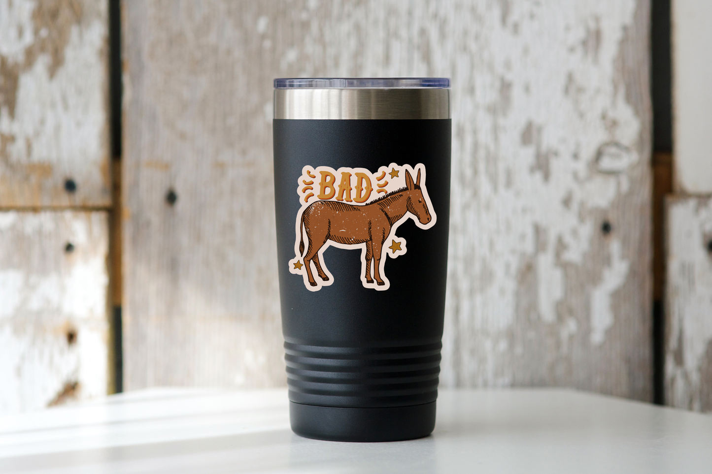 Badass Sticker - donkey, burrow, mule, jackass, self love
