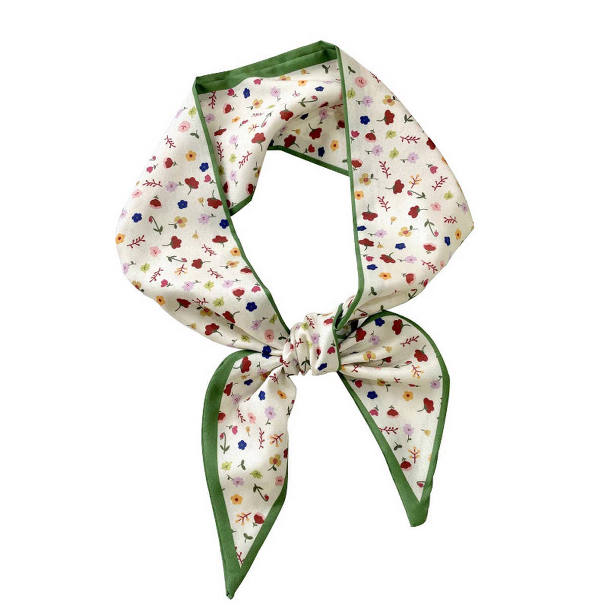 GREEN FRESH PROFESSIONAL SCARF AND RIBBON_CWASC0712