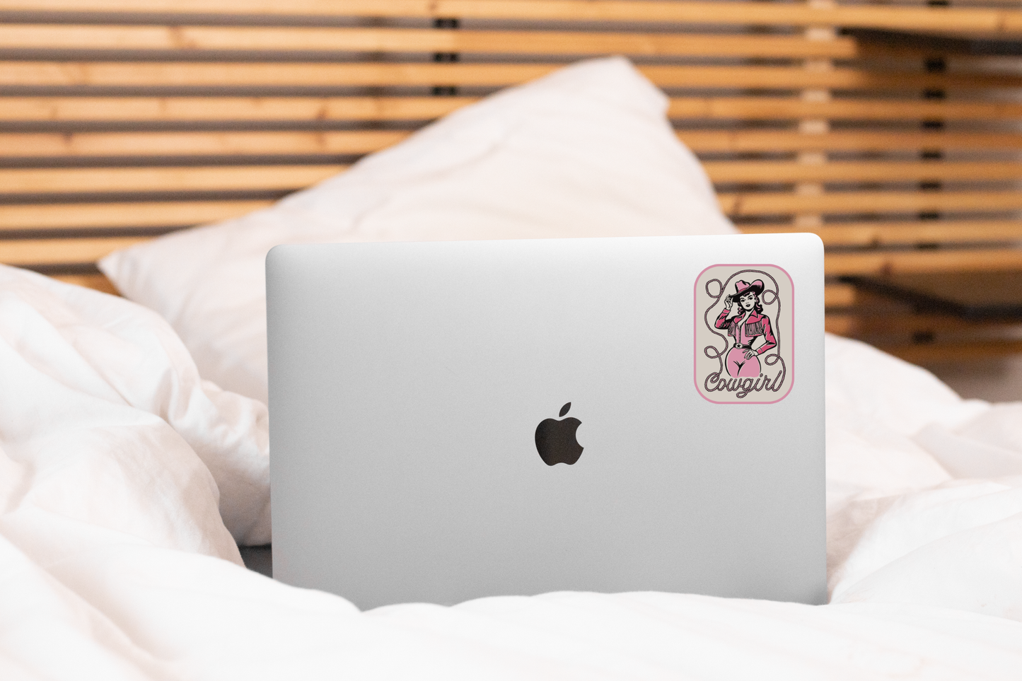 Cowgirl Sticker - west, girl, pink, coquette, western