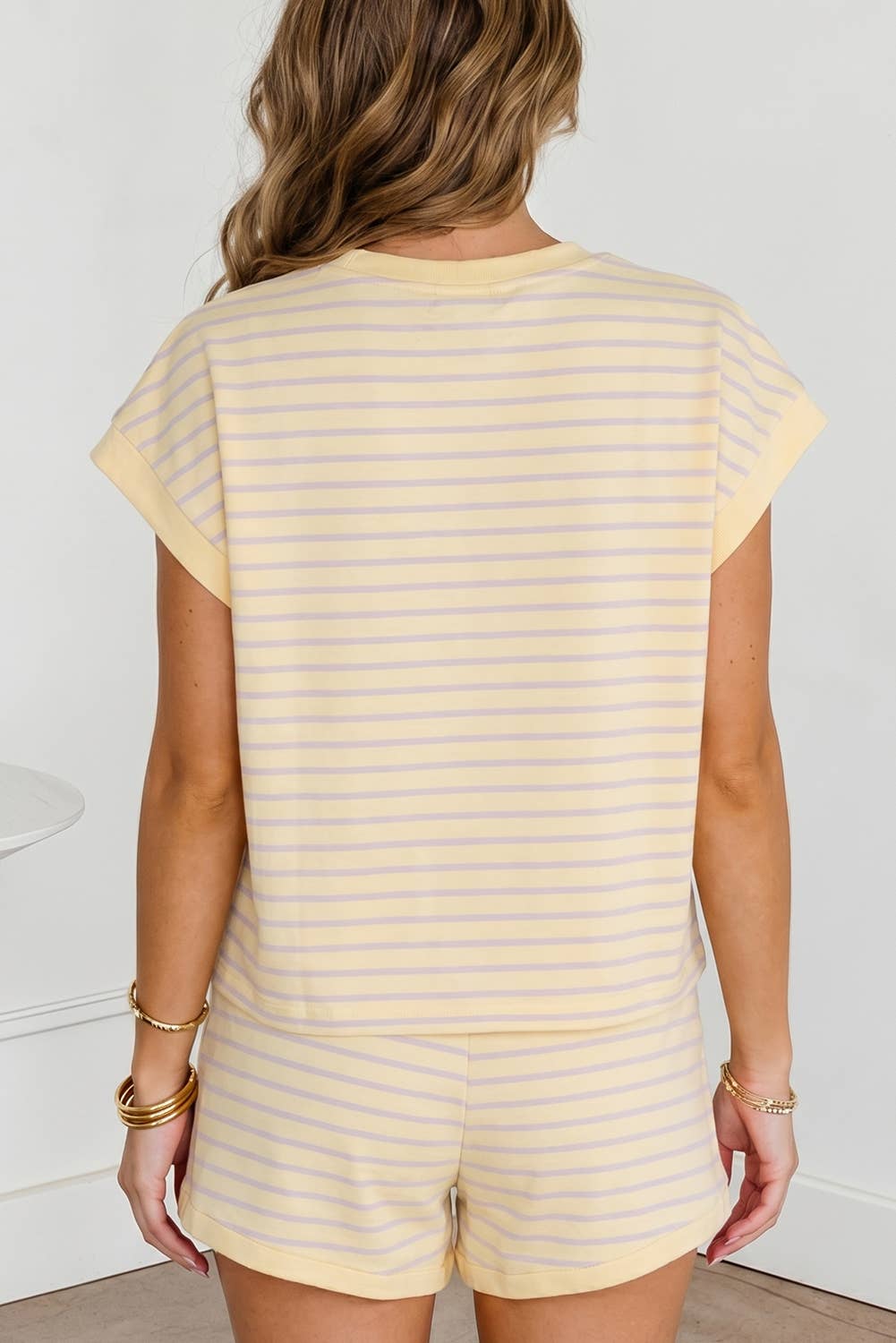 Relaxed Tee Drawstring Shorts 2pcs Outfit