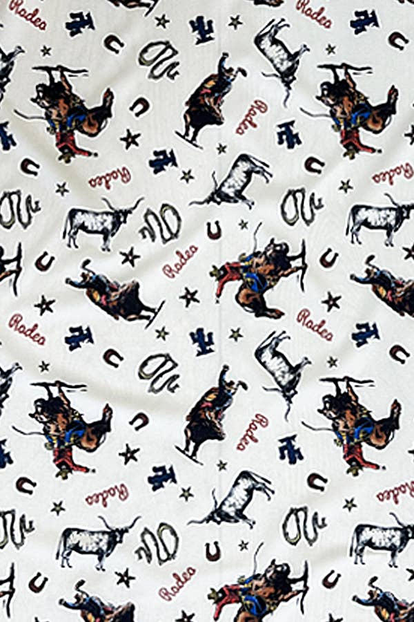 SC-4441-Rodeo Western Print Medium Size Scarf