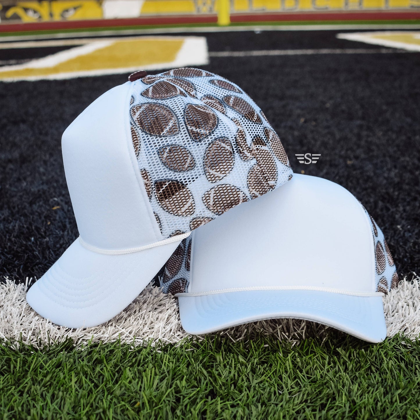 Football Mesh Back Foam Trucker Cap