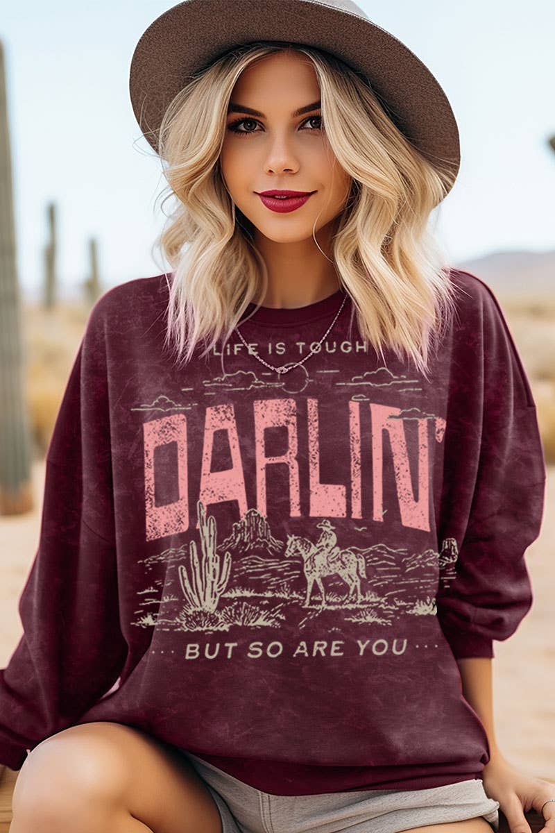 DARLIN MINERAL GRAPHIC SWEATWHIRTS