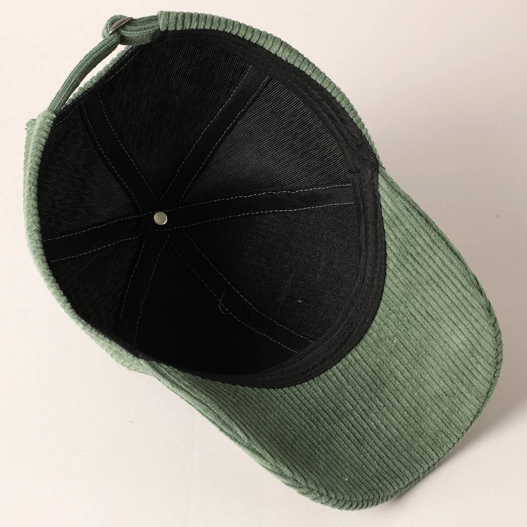 Howdy Darlin' Embroidery Patch Corduroy Cap