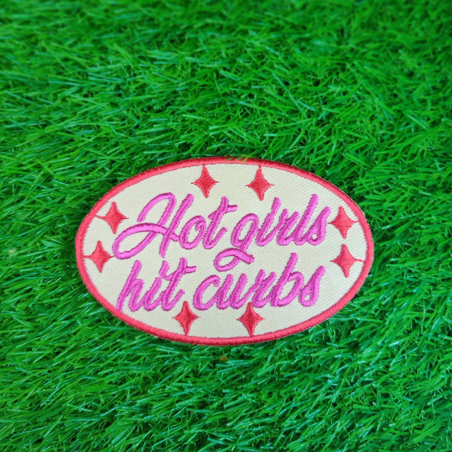Hot girls hit curbs embroidered patch