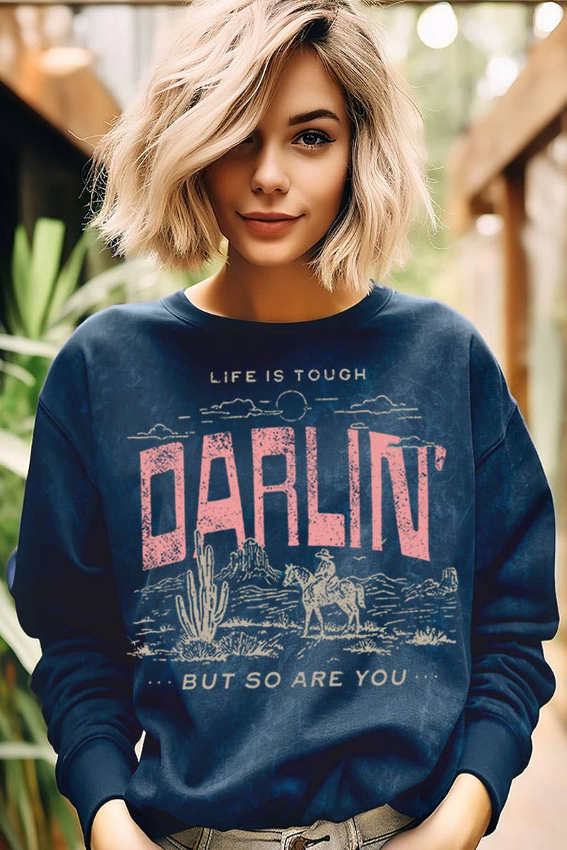 DARLIN MINERAL GRAPHIC SWEATWHIRTS