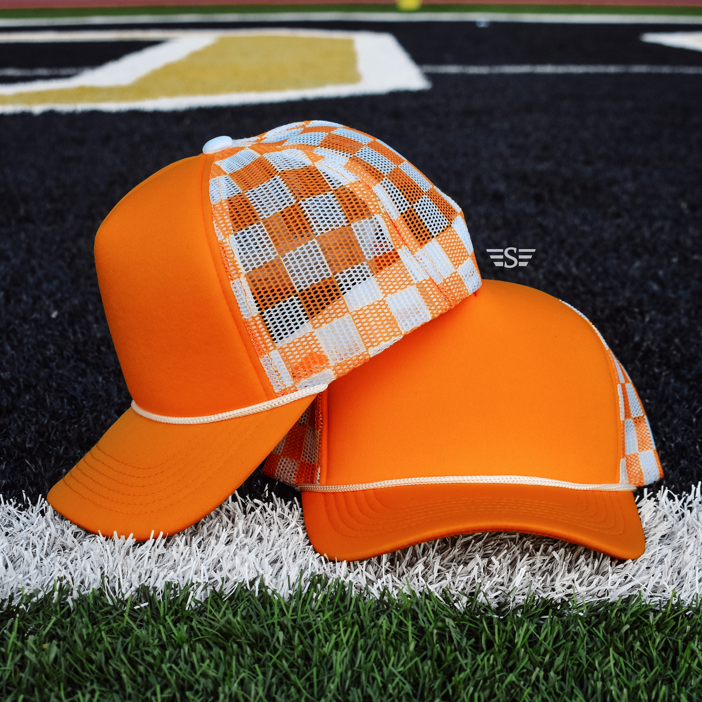 Checkered Mesh Back Cap