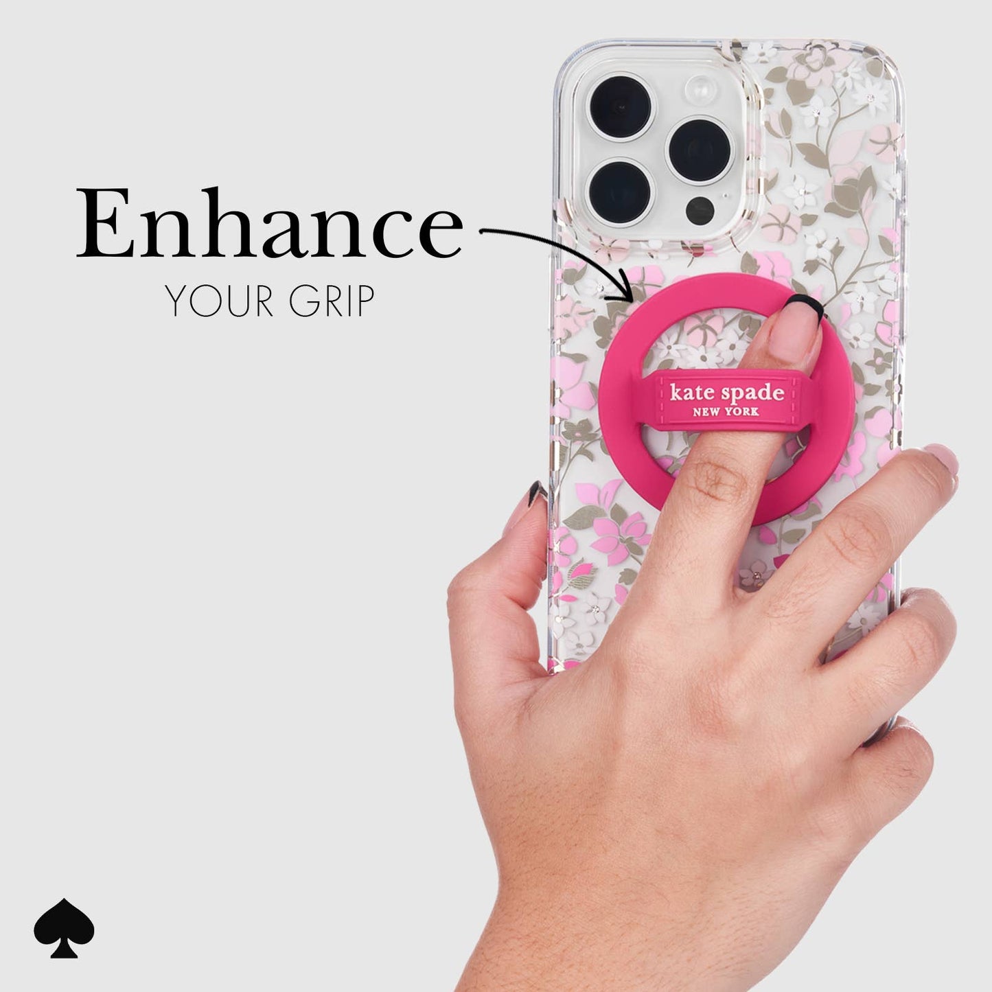 Kate spade new york Loop Grip MagSafe Pom Pom Pink