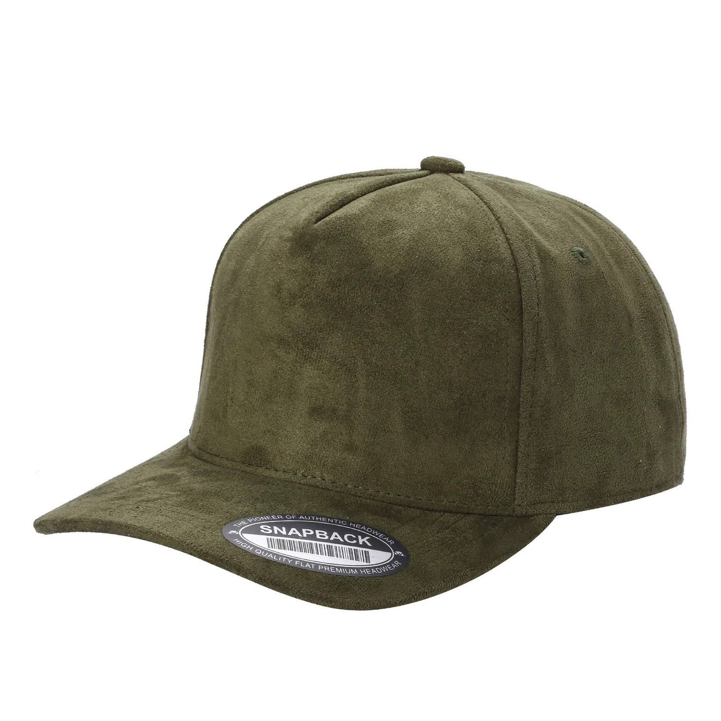 Dozen Solid Color Suede Snapback Hats