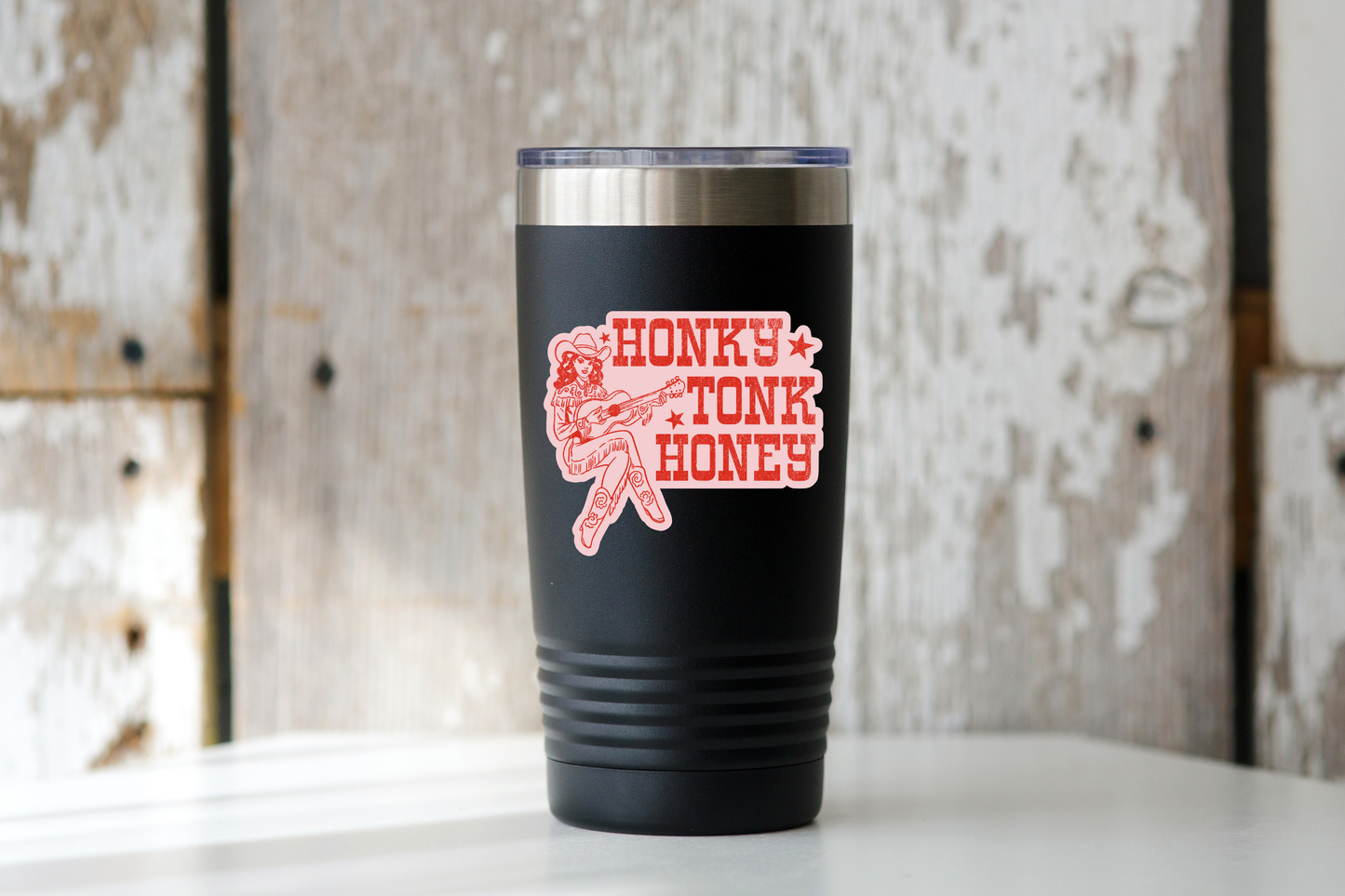 Honky Tonk Honey Sticker - western, rodeo, cowgirl, cowboy