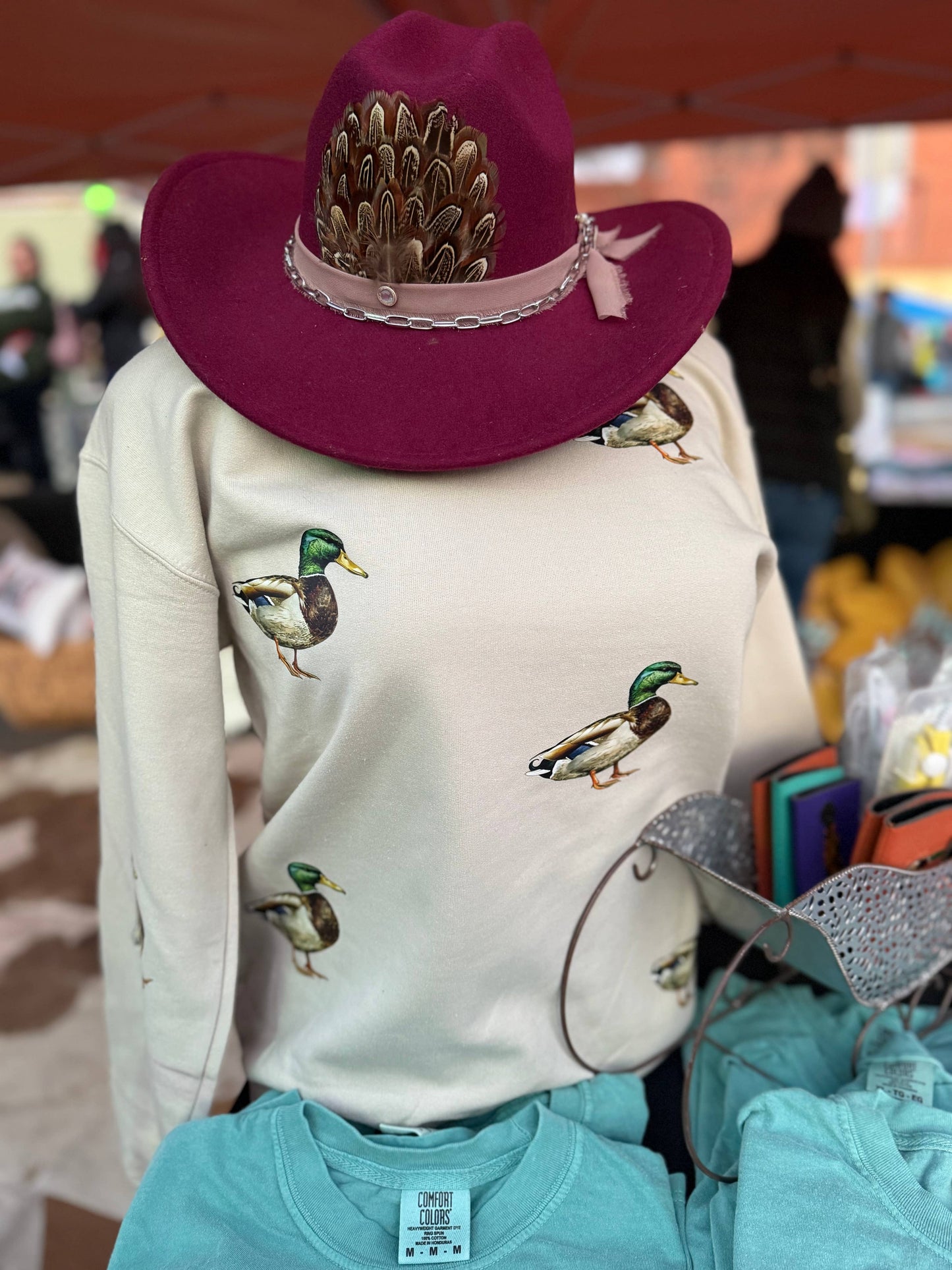 Vintage mallard duck crewneck