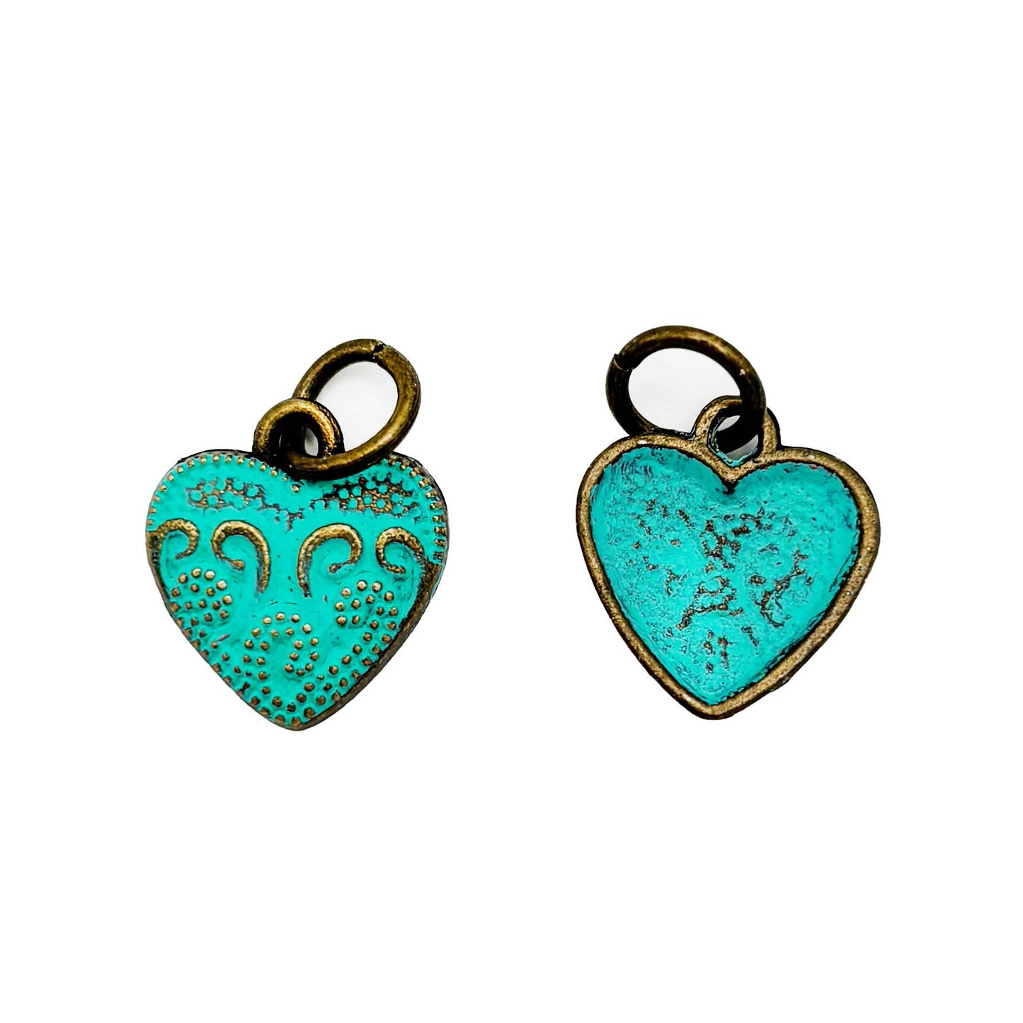 Vintage Heart Charm (available with bracelet or necklace)