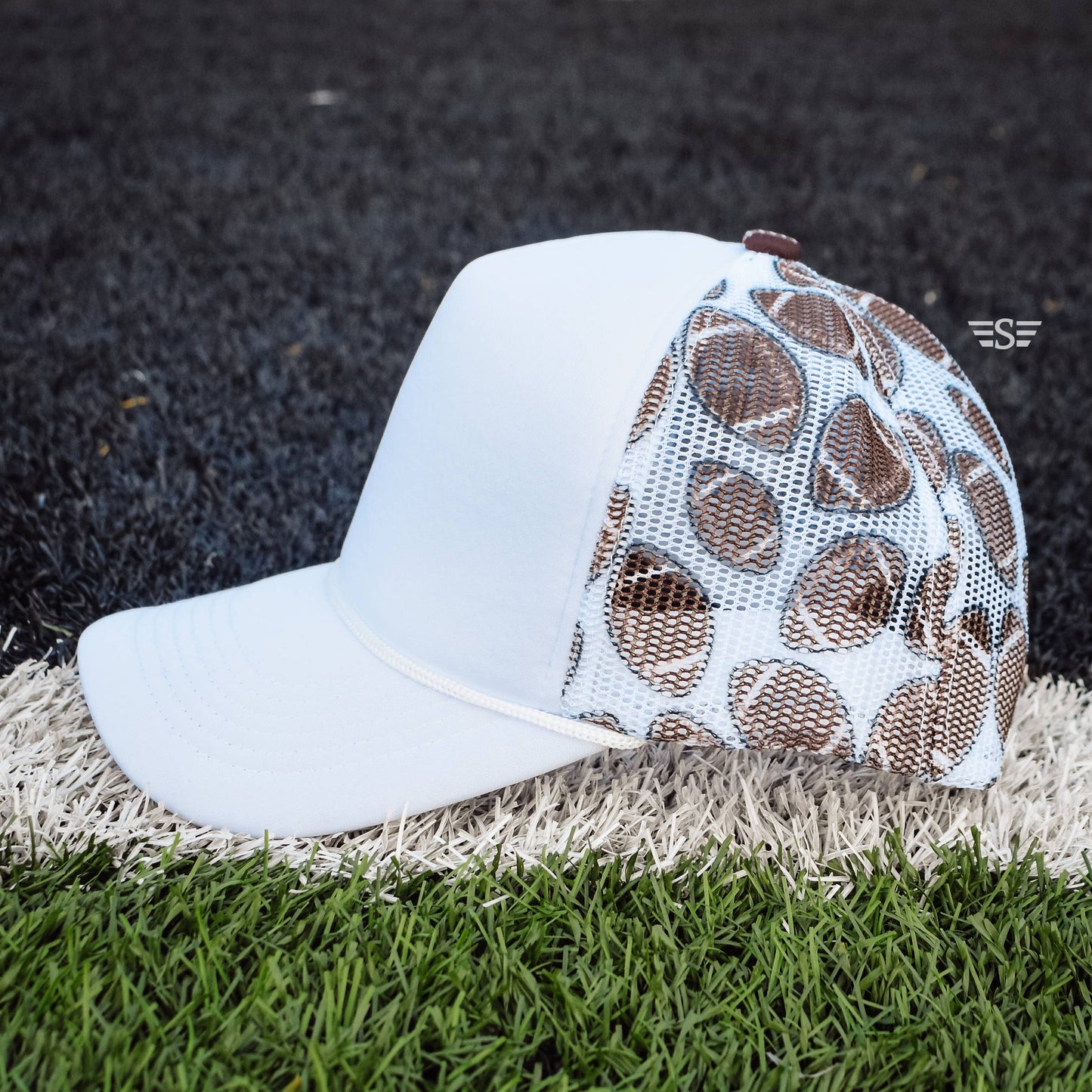 Football Mesh Back Foam Trucker Cap
