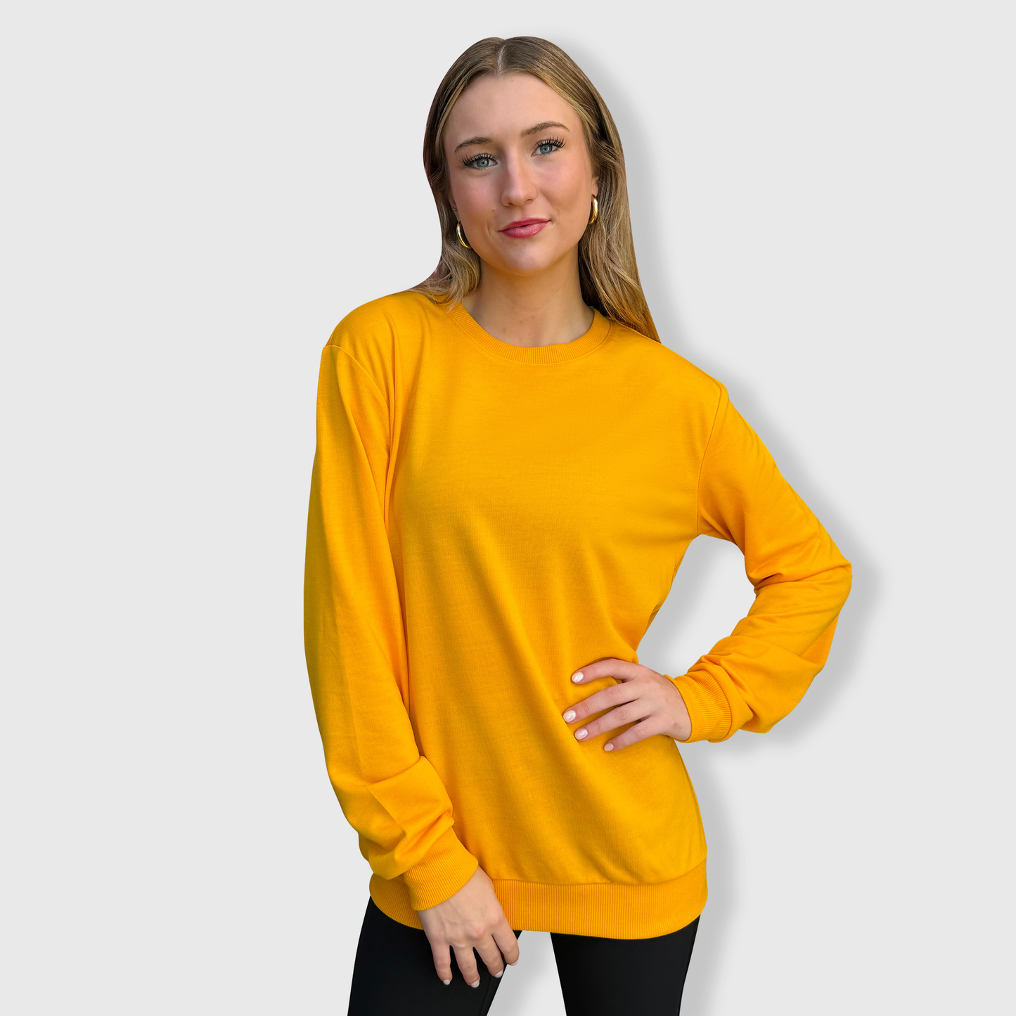 100% Polyester Sweatshirt Cotton-Feel