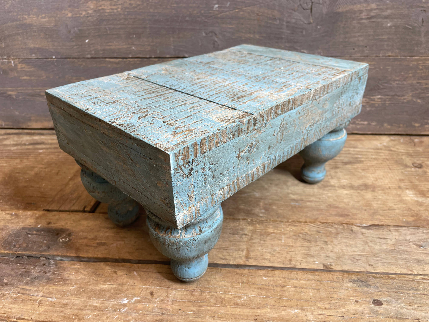 Haysley Table-Display-Reclaimed Wood-14x12 inch-Turquoise