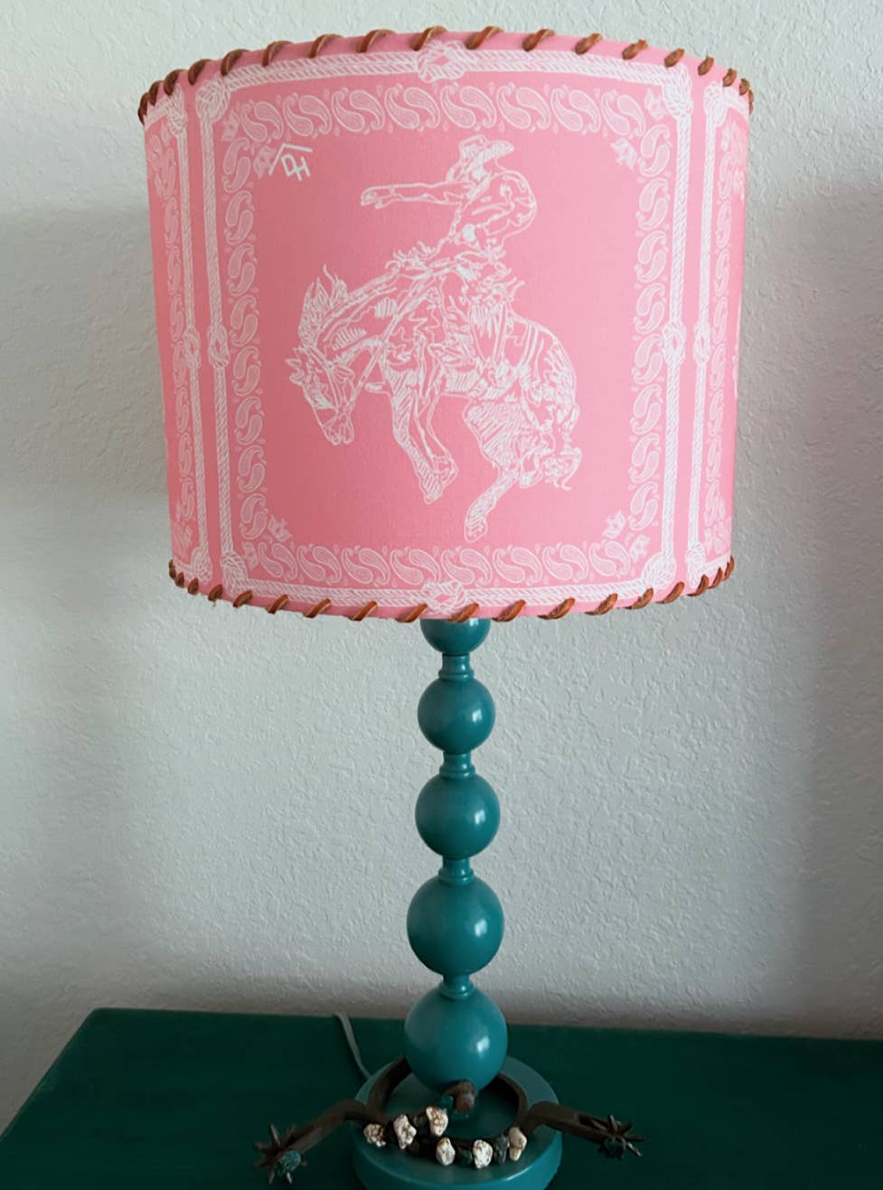 Lampshade Bandana Bronc Pink