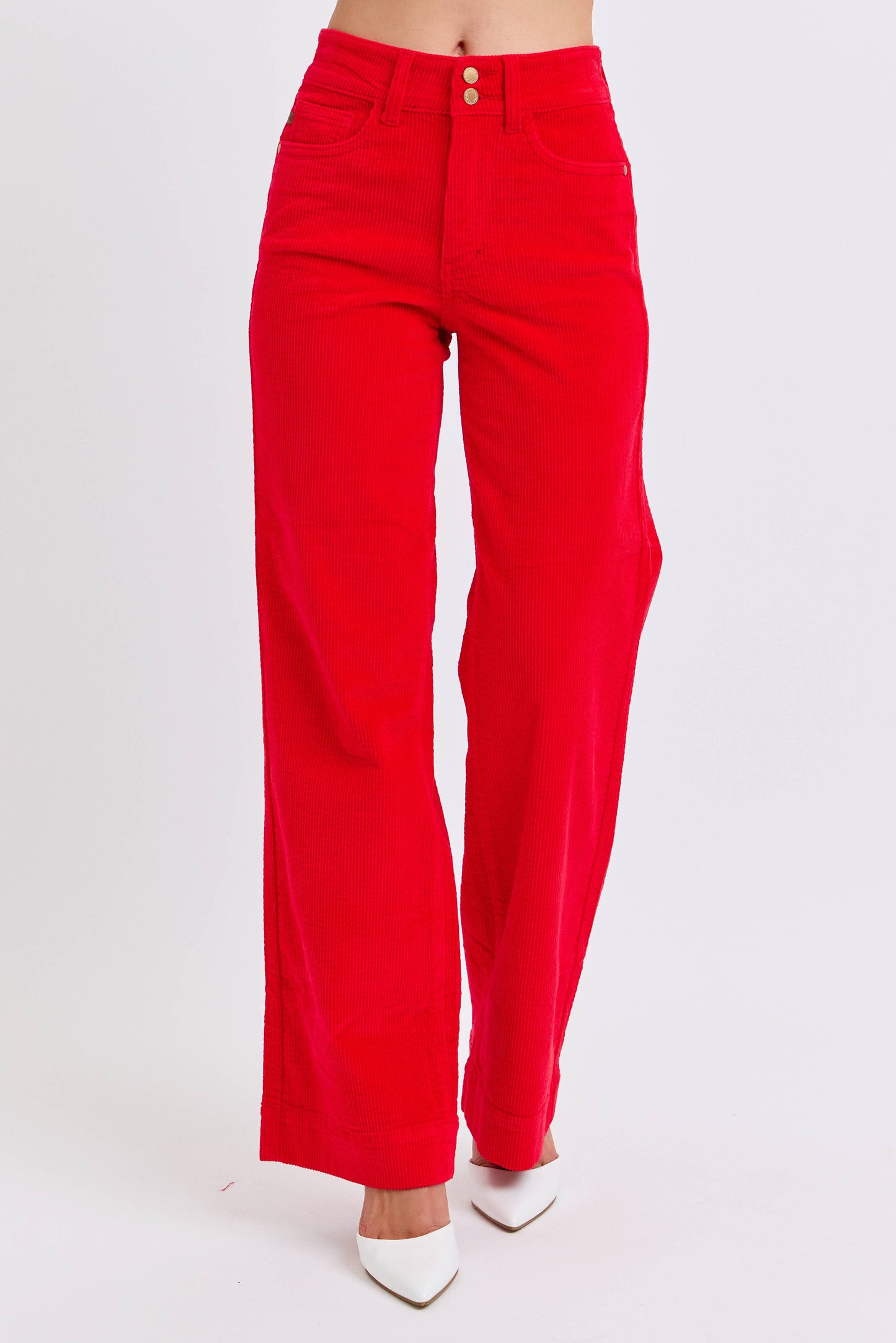 High Waisted Corduroy Trouser Wide