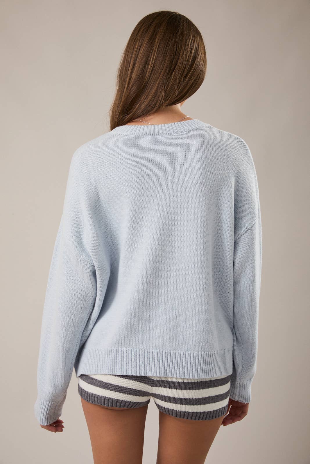 ROUND NECK 3 SARDINES SWEATER TOP