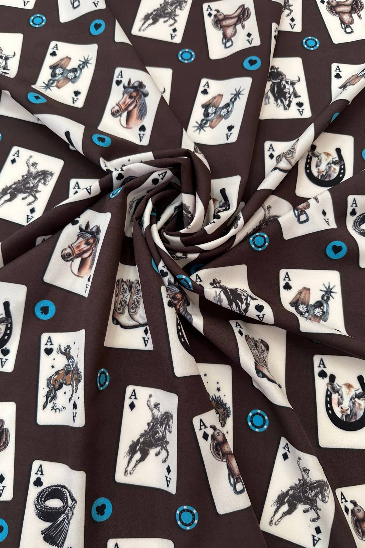 SC-6751-Jade Western Card Print Scarf