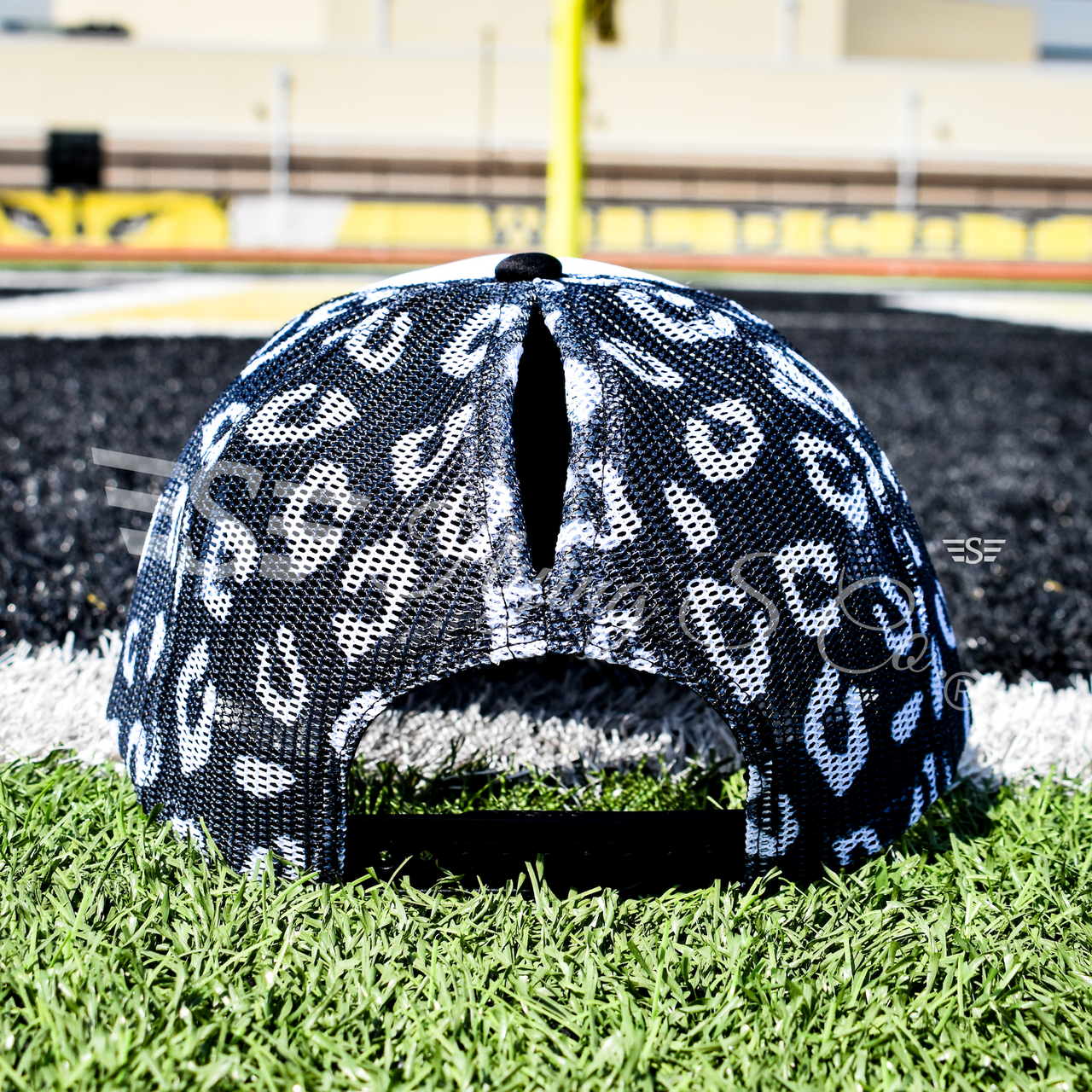 White Front Leopard Magna Pony™ Mesh Foam Trucker Hat
