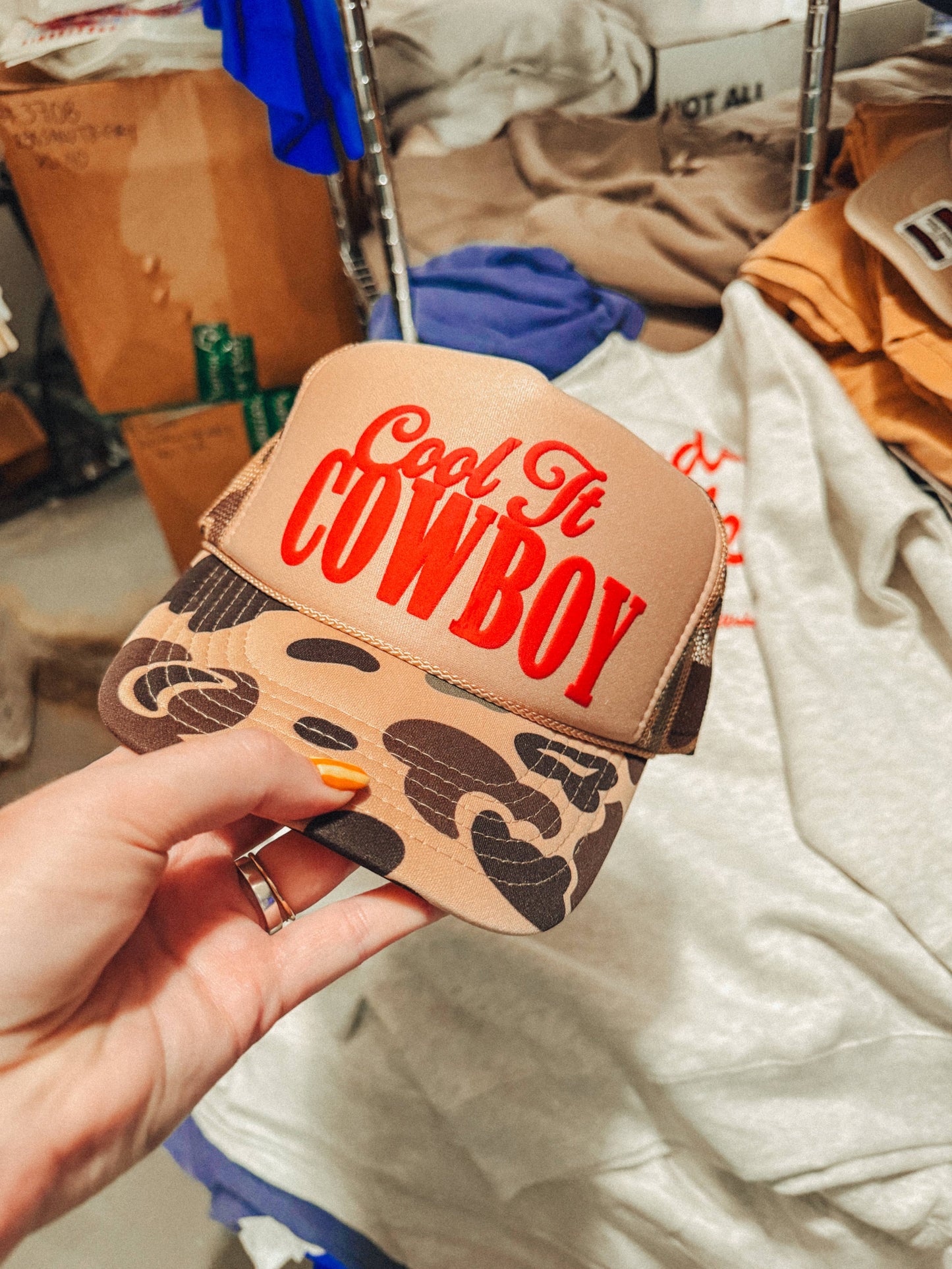 Cool It Cowboy, Western Trucker Hat