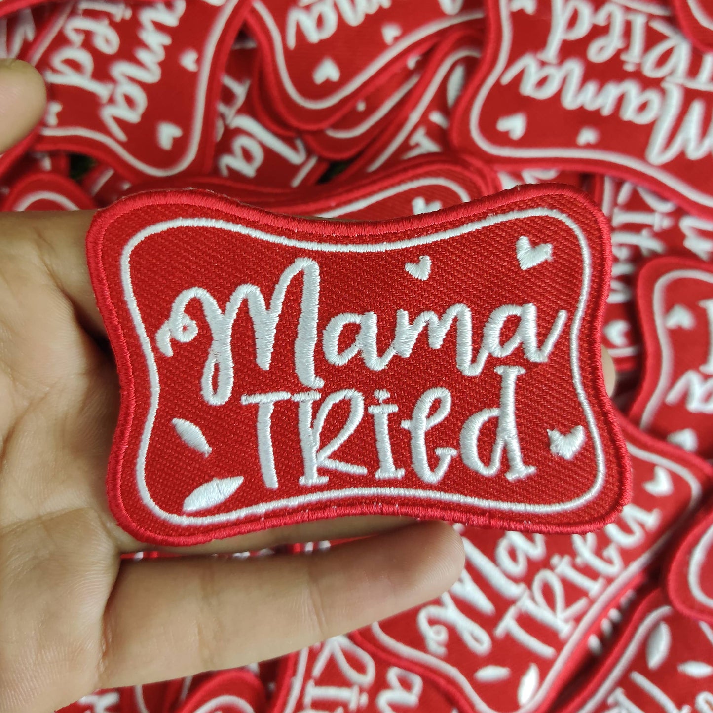 Mama tried embroidered patch