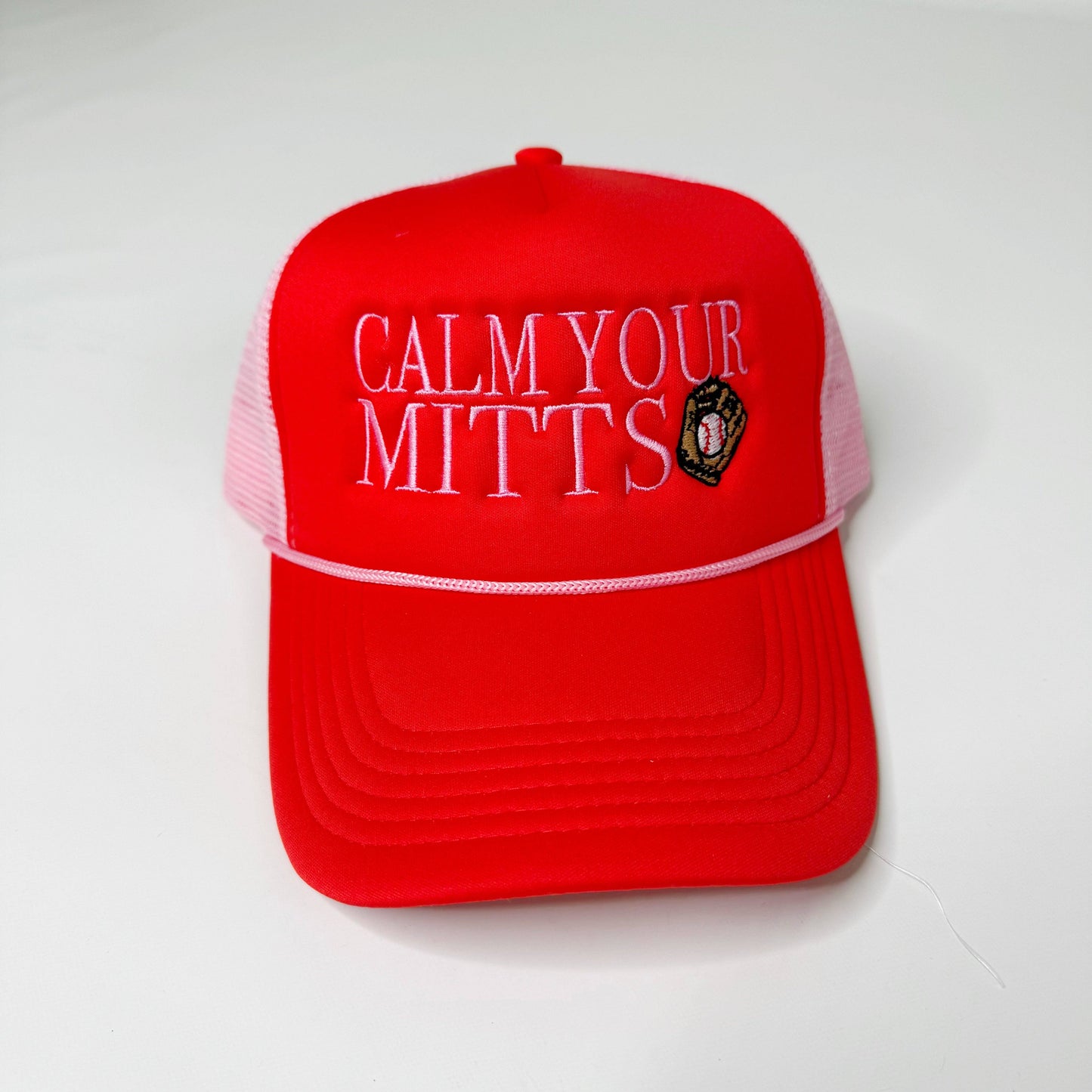 Baseball Calm Your Mitts Trucker Hat