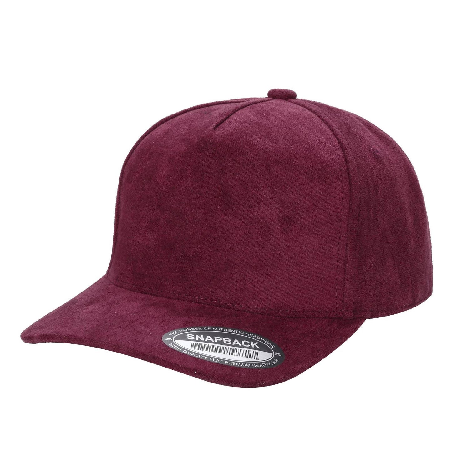 Dozen Solid Color Suede Snapback Hats