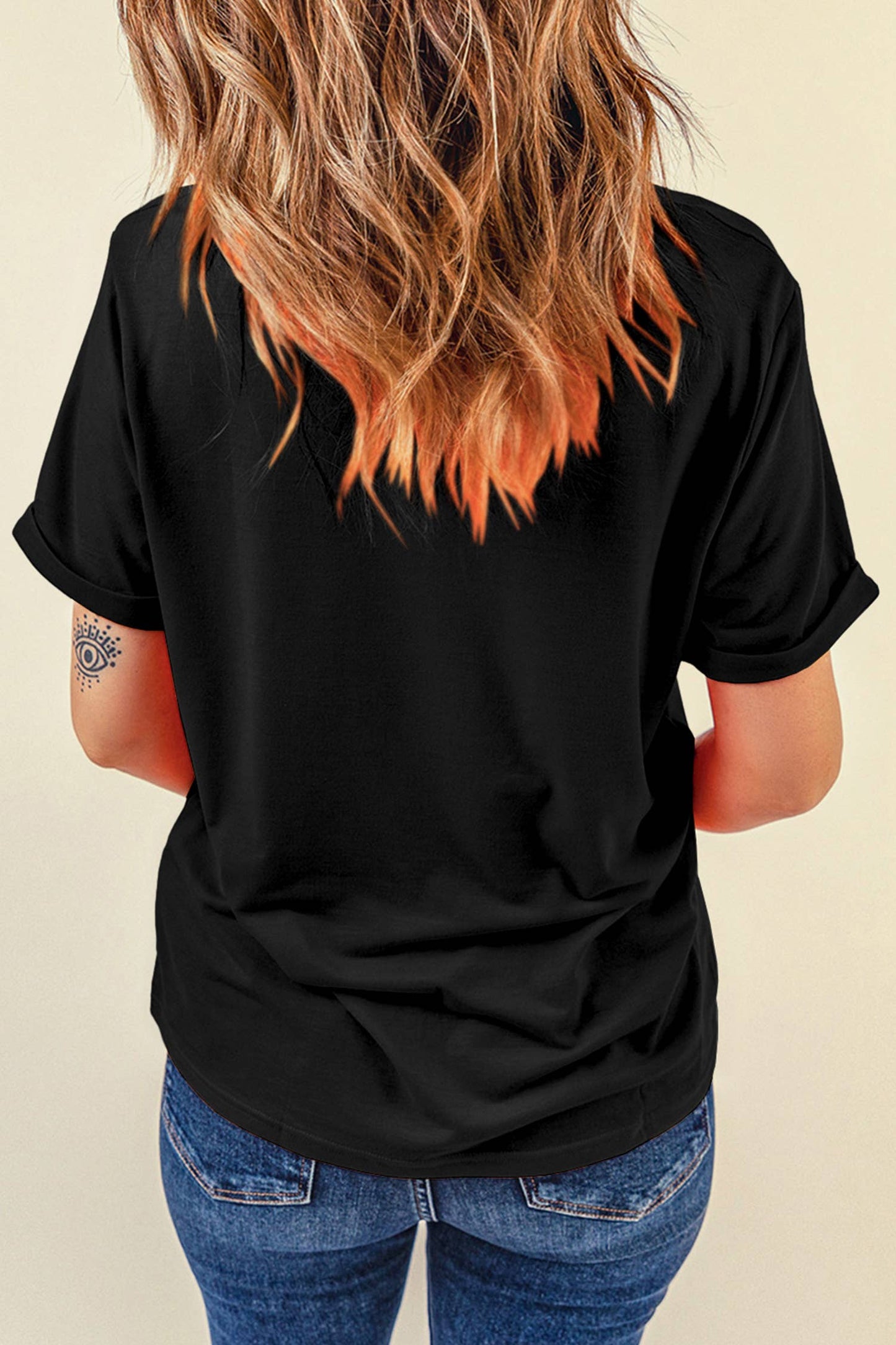 Sequin Rugby Football Patch Graphic T Shirt | S-3XL