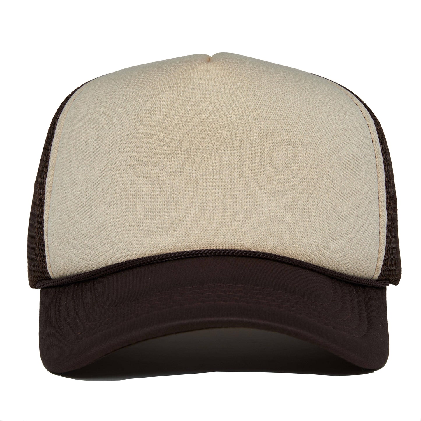 Foam Snapback Trucker Hat - Tan/Brown