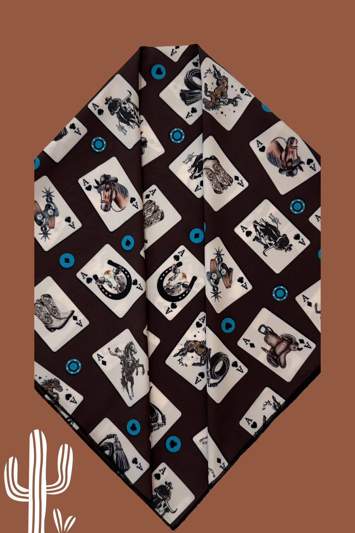 SC-6751-Jade Western Card Print Scarf