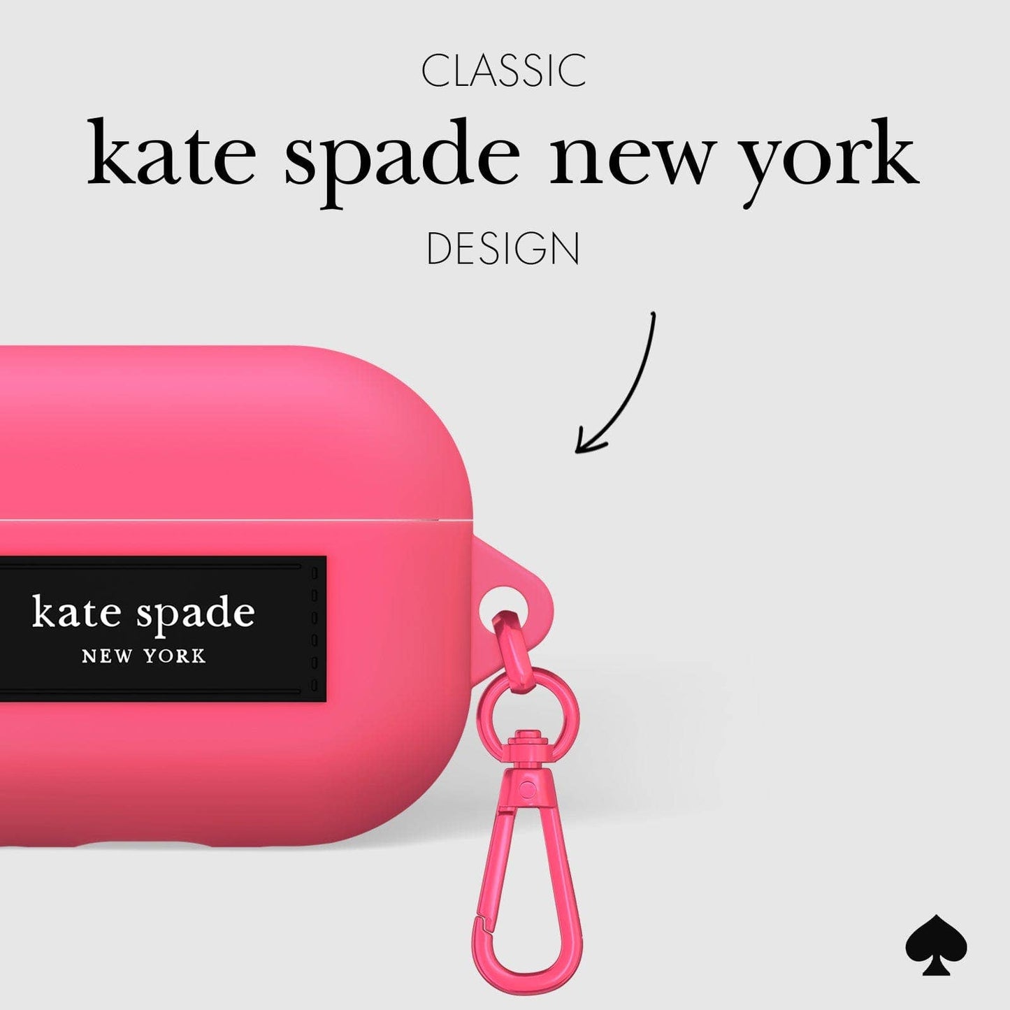 Kate spade new york AirPods Pro 1 & 2 Pom Pom Pink Case