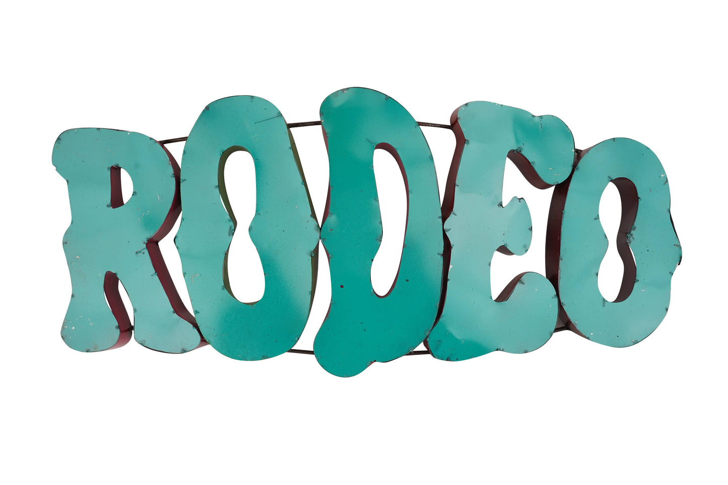 Rodeo Metal Sign-34x17H inches-Art-Handmade-Wall Decor-Rodeo
