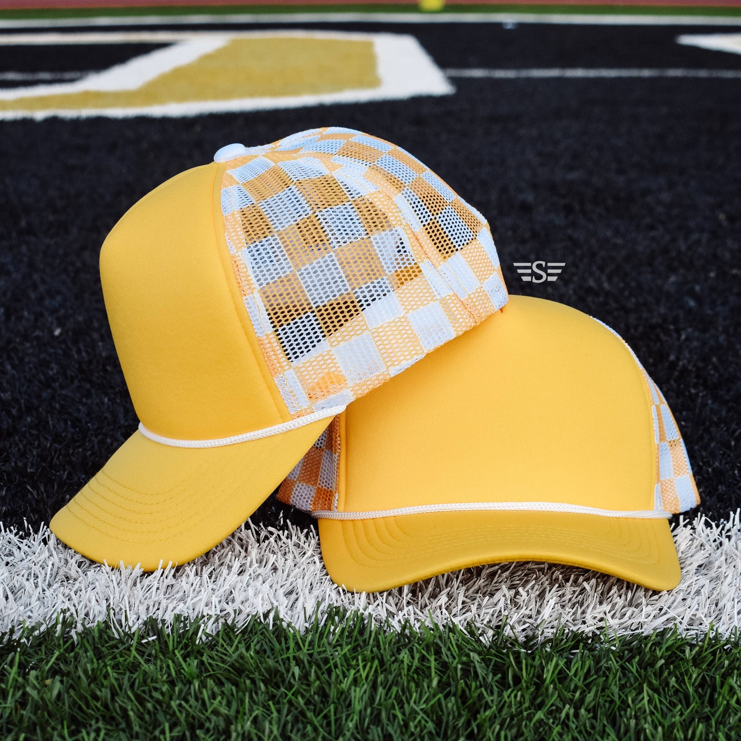 Checkered Mesh Back Cap