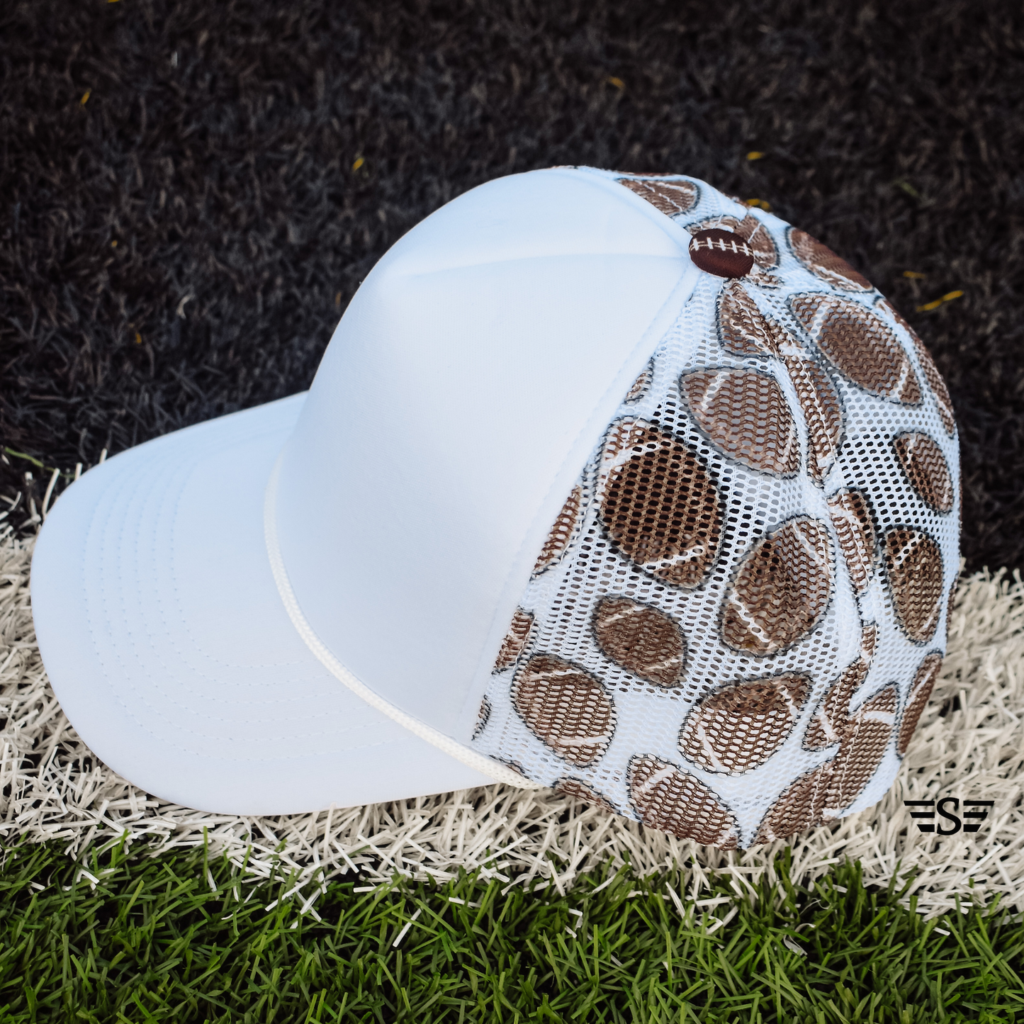 Football Mesh Back Foam Trucker Cap