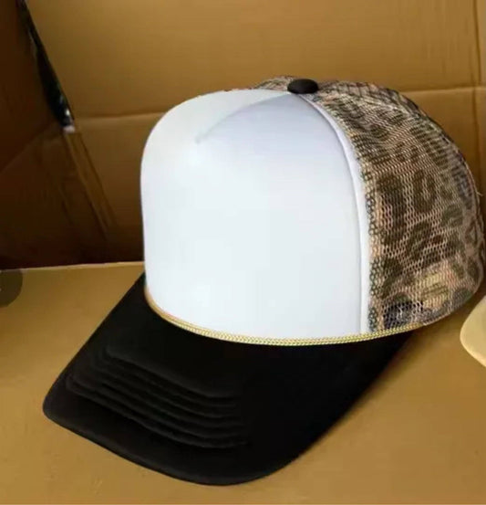 White Leopard Trucker Hat
