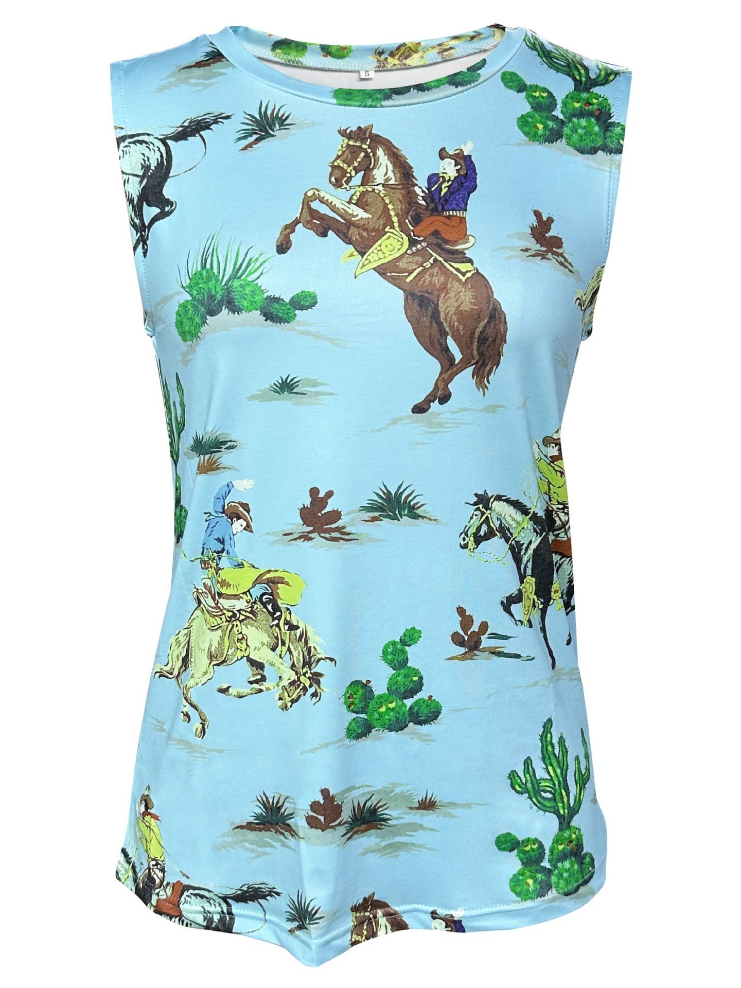 Cowboy Rodeo Western Graphic Tank Top