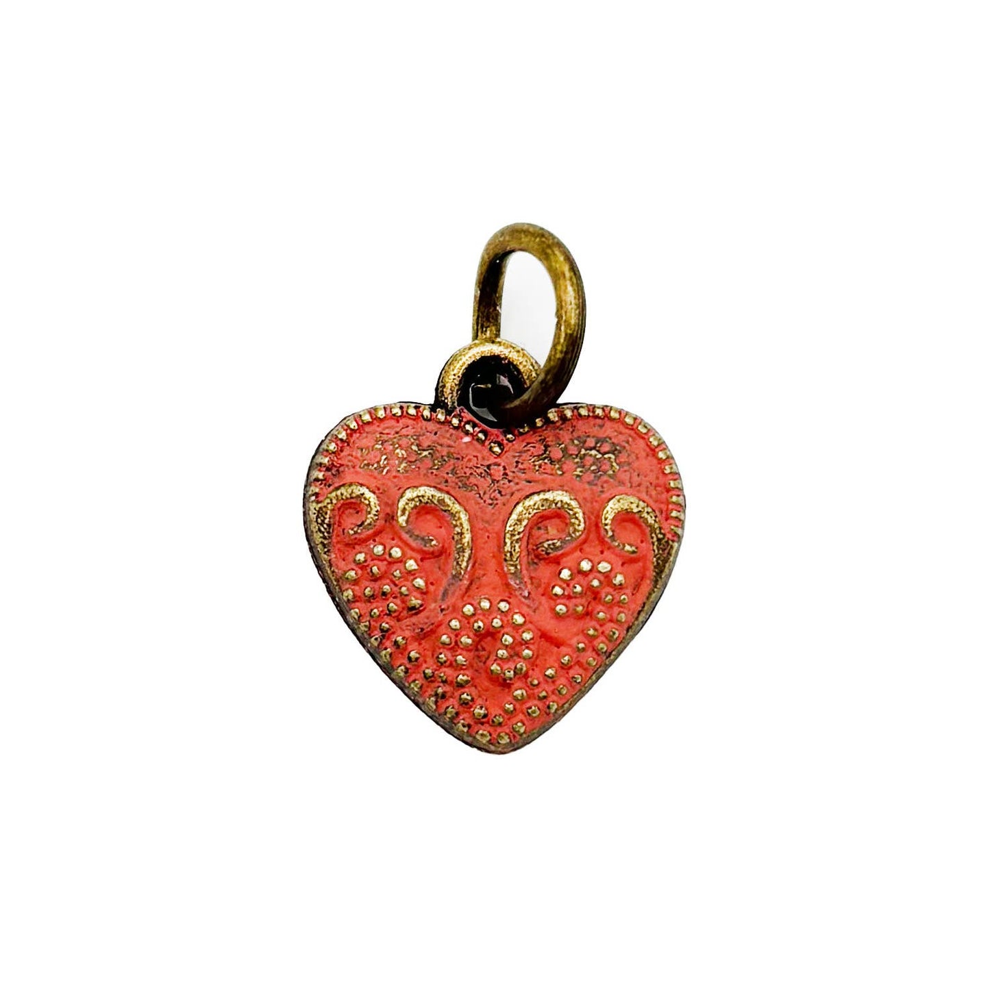 Vintage Heart Charm (available with bracelet or necklace)