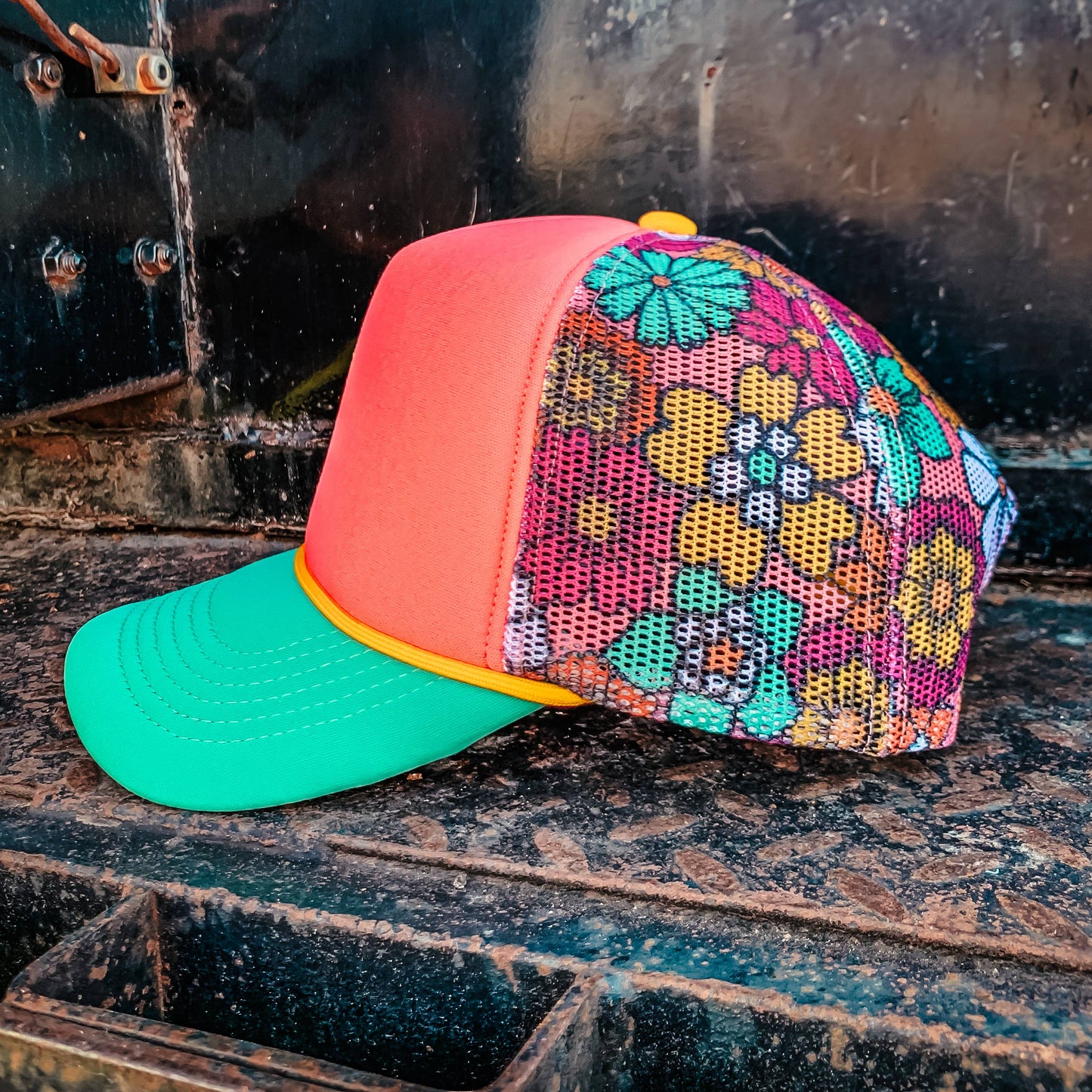 Magna Pony Floral Mesh Back Cap