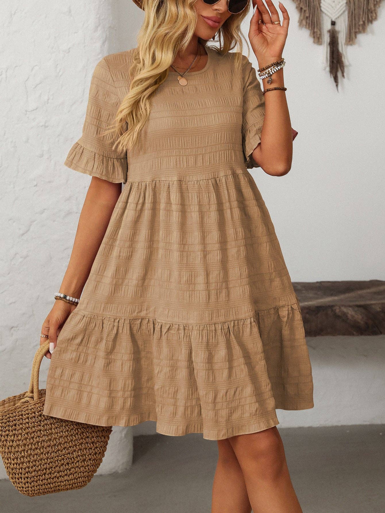 Loose Casual Short-Sleeve Elegant Dress