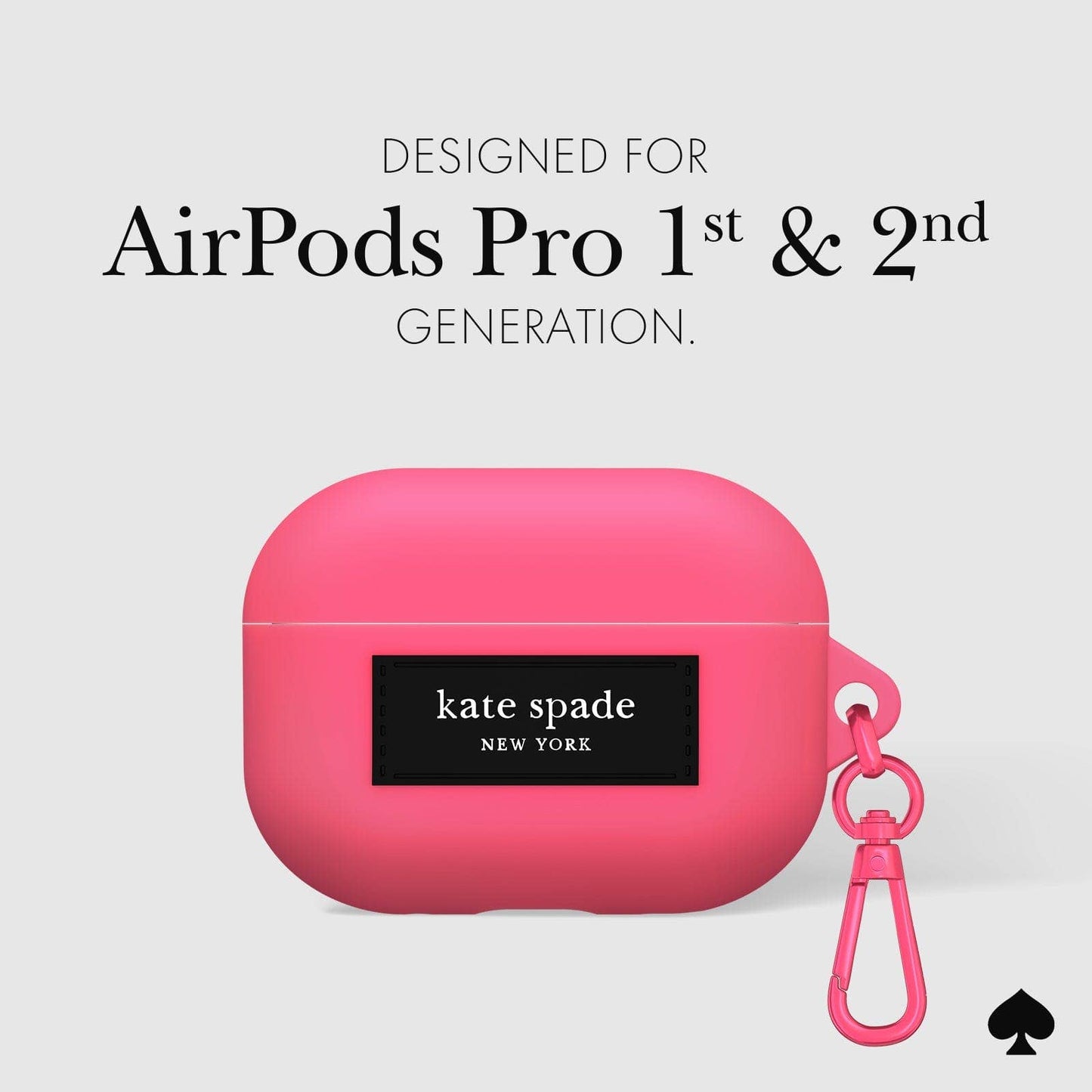 Kate spade new york AirPods Pro 1 & 2 Pom Pom Pink Case