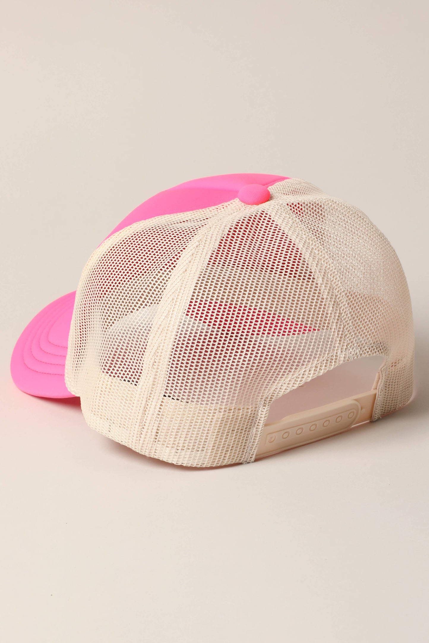 Plain Foam Rope Mesh Back Trucker Hat