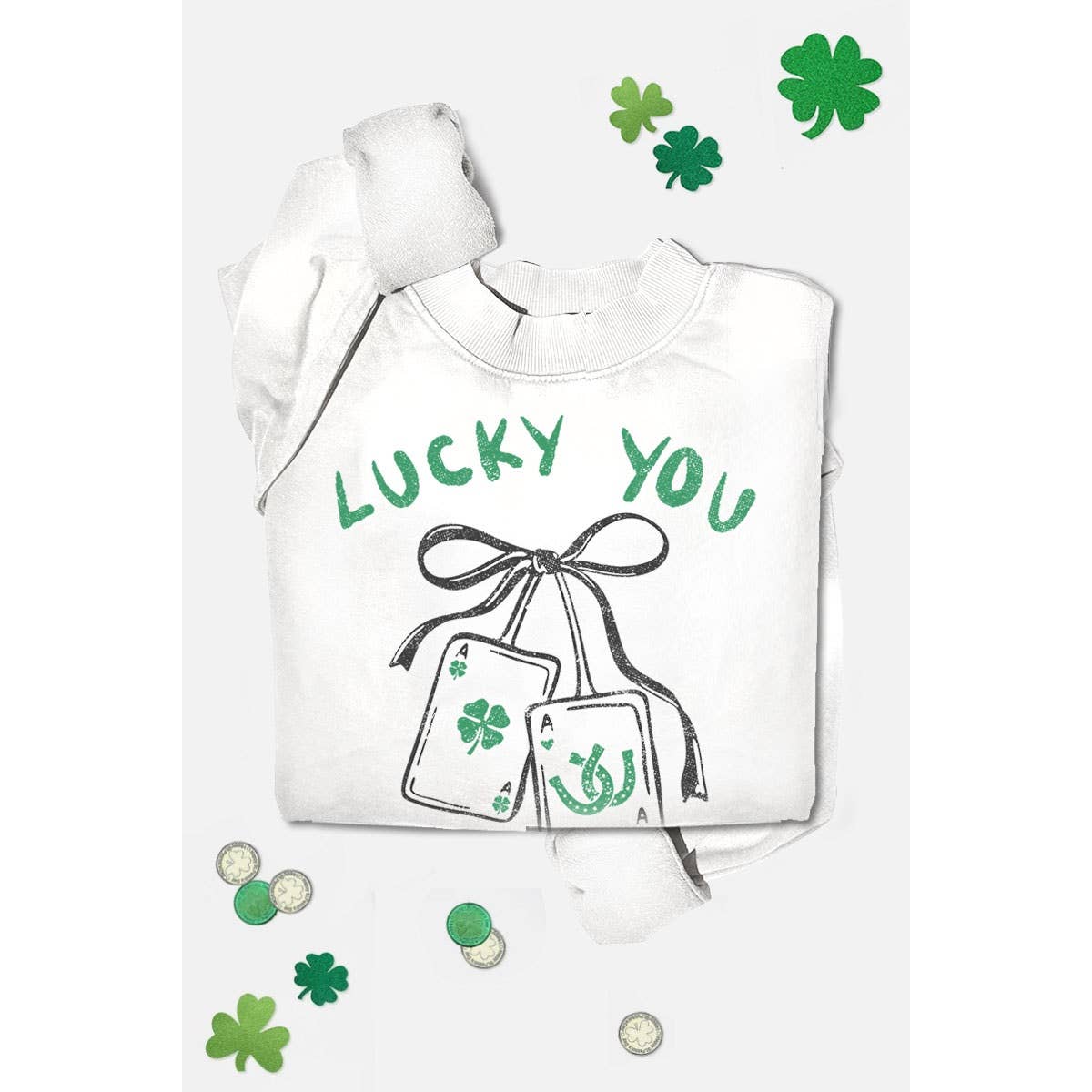 LUCKY YOU MINERAL GRAPHIC SWEATWHIRTS